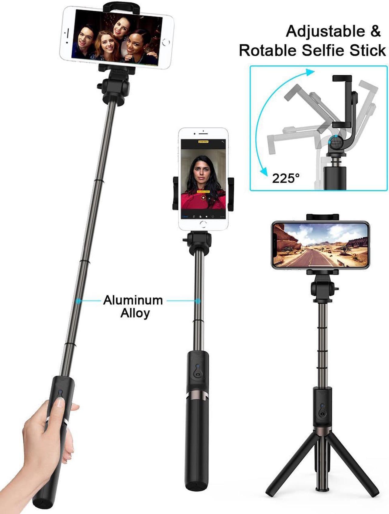 Alt view image 3 of 7 - Bluetooth Selfie Stick Tripod Wireless Remote for iPhone X 8 7 6 Samsung Android