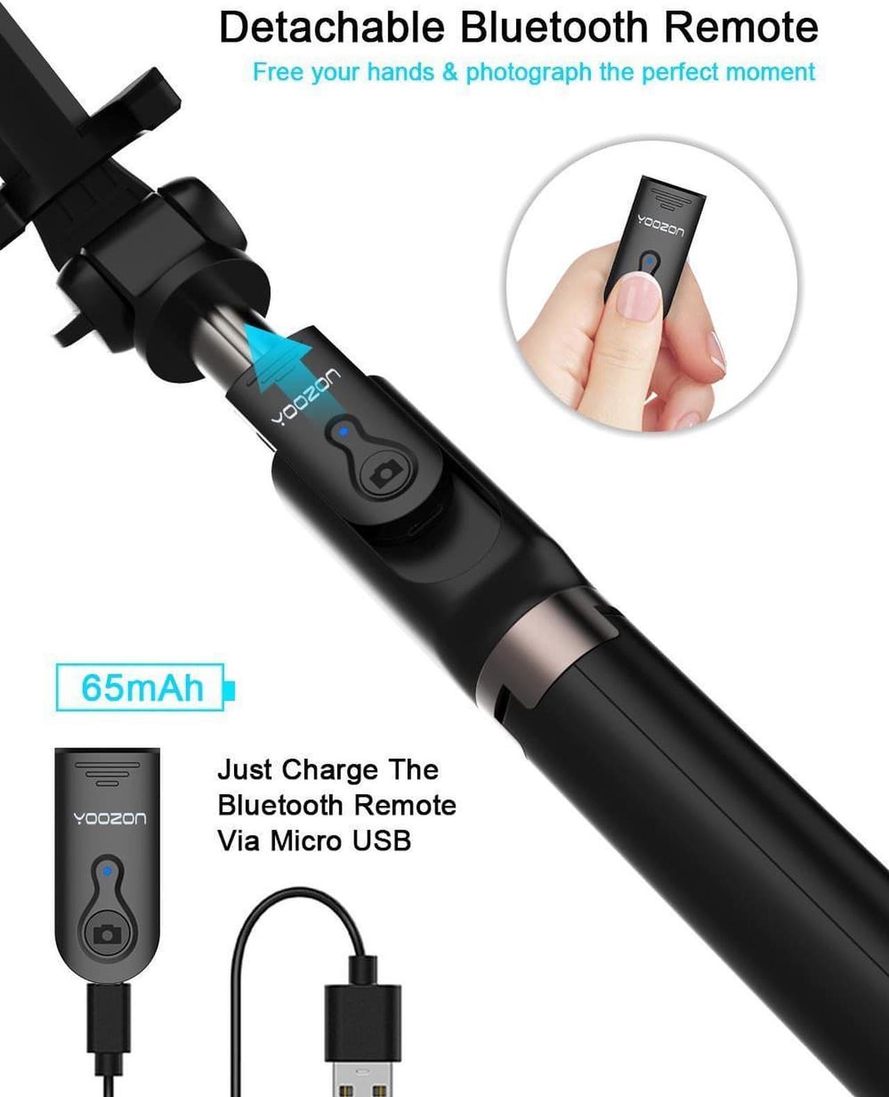 Alt view image 5 of 7 - Bluetooth Selfie Stick Tripod Wireless Remote for iPhone X 8 7 6 Samsung Android