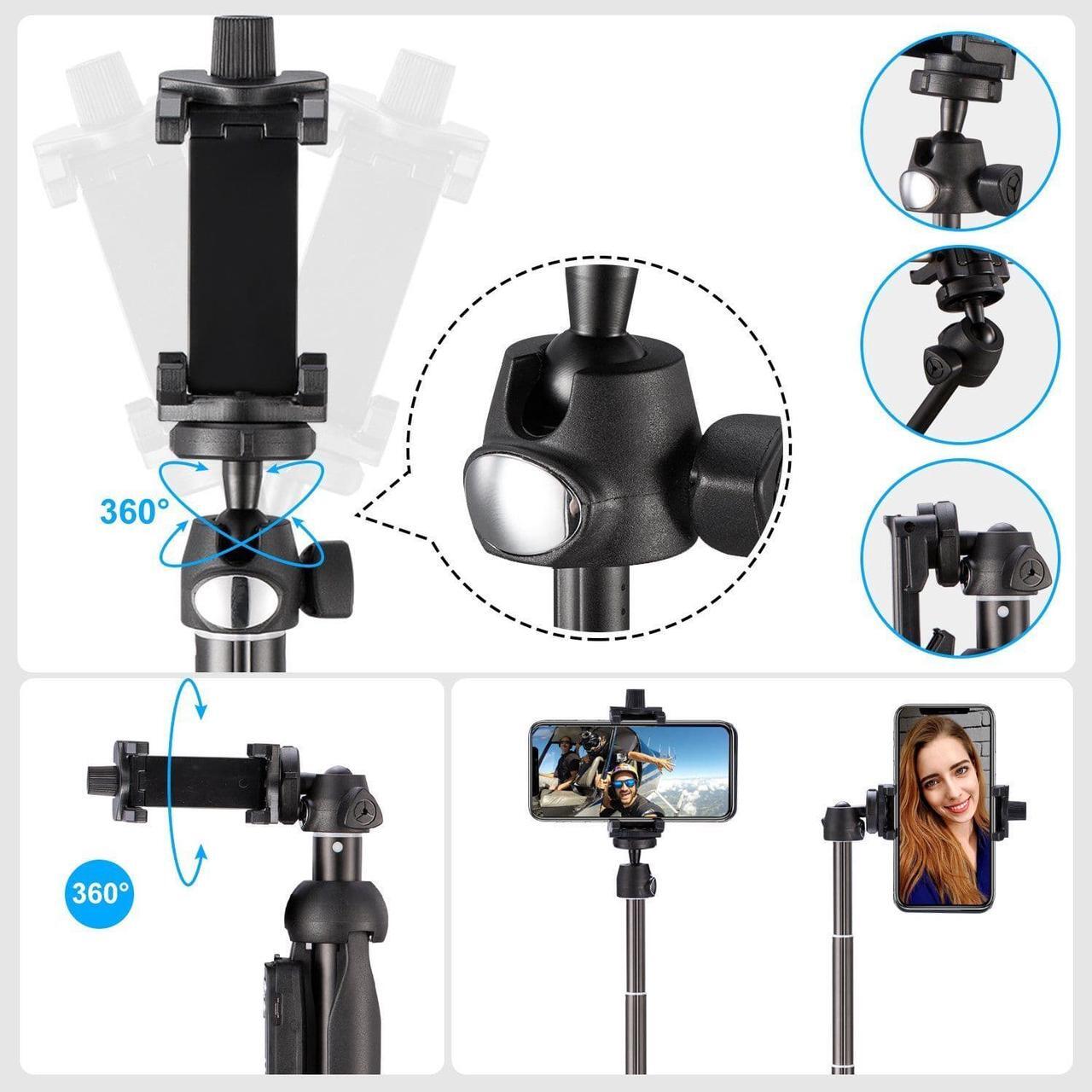 Alt view image 6 of 7 - Extendable Bluetooth Selfie Stick & Tripod Stand Wireless Remote iPhone Galaxy