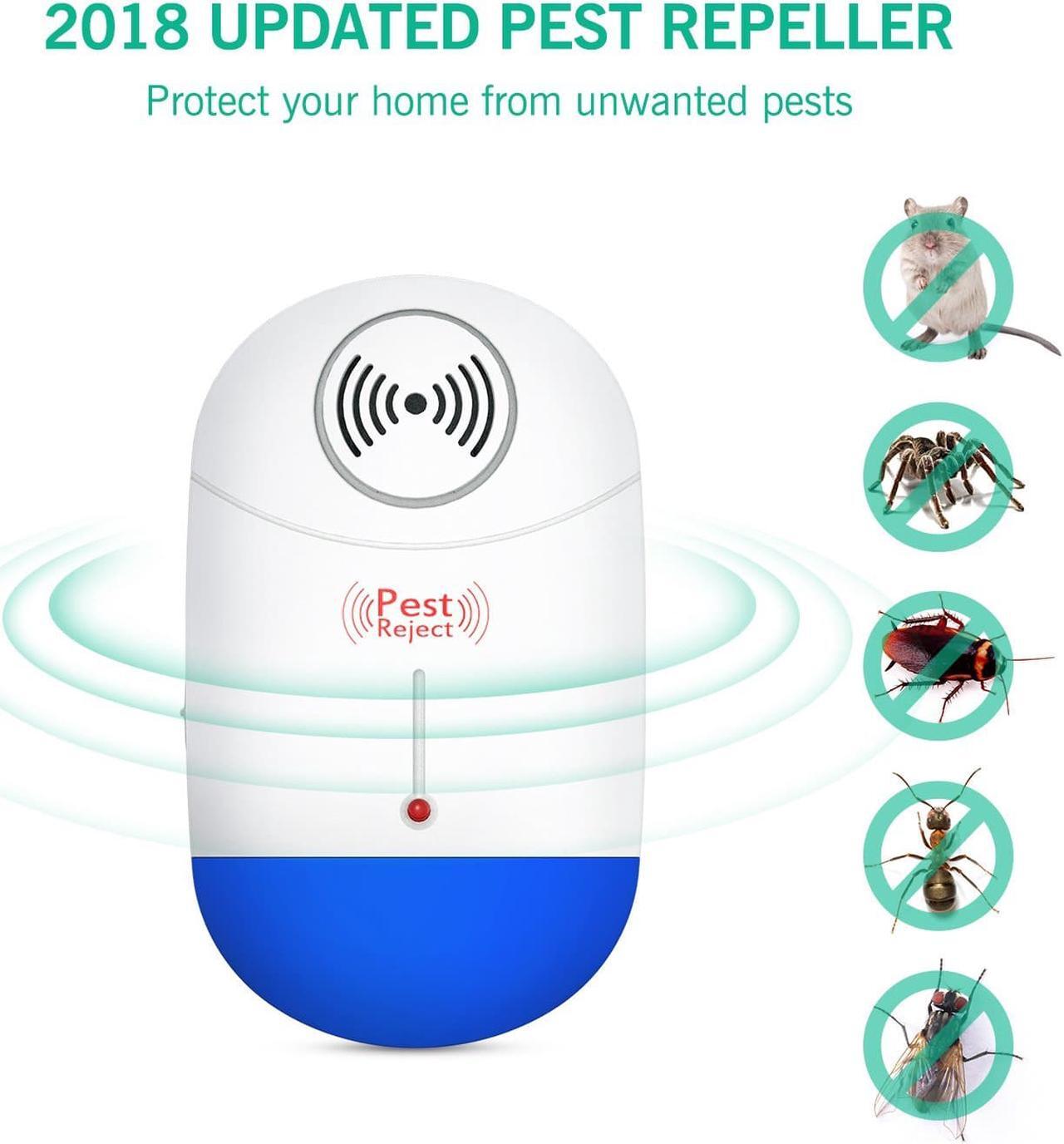 Alt view image 5 of 7 - [2018 UPGRADED]Ultrasonic Pest Repeller - Electronic Mouse Repellent Plug in Pest Control - Pest Repellent for Mice,Rat,Bug,Spider,Roach,Ant,Mosquito,Fly - No More Mouse Traps,Insect Spray & Baits