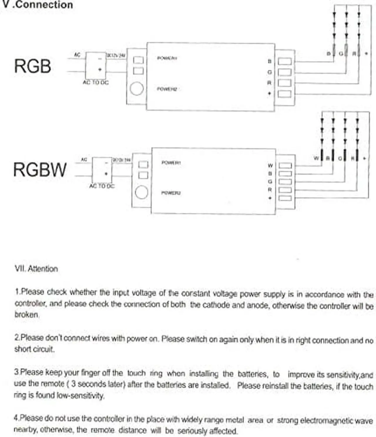 Alt view image 7 of 7 - Mi Light 2.4G RGB Controller + Touch RF RGBW Remote Control for LED Light Strip