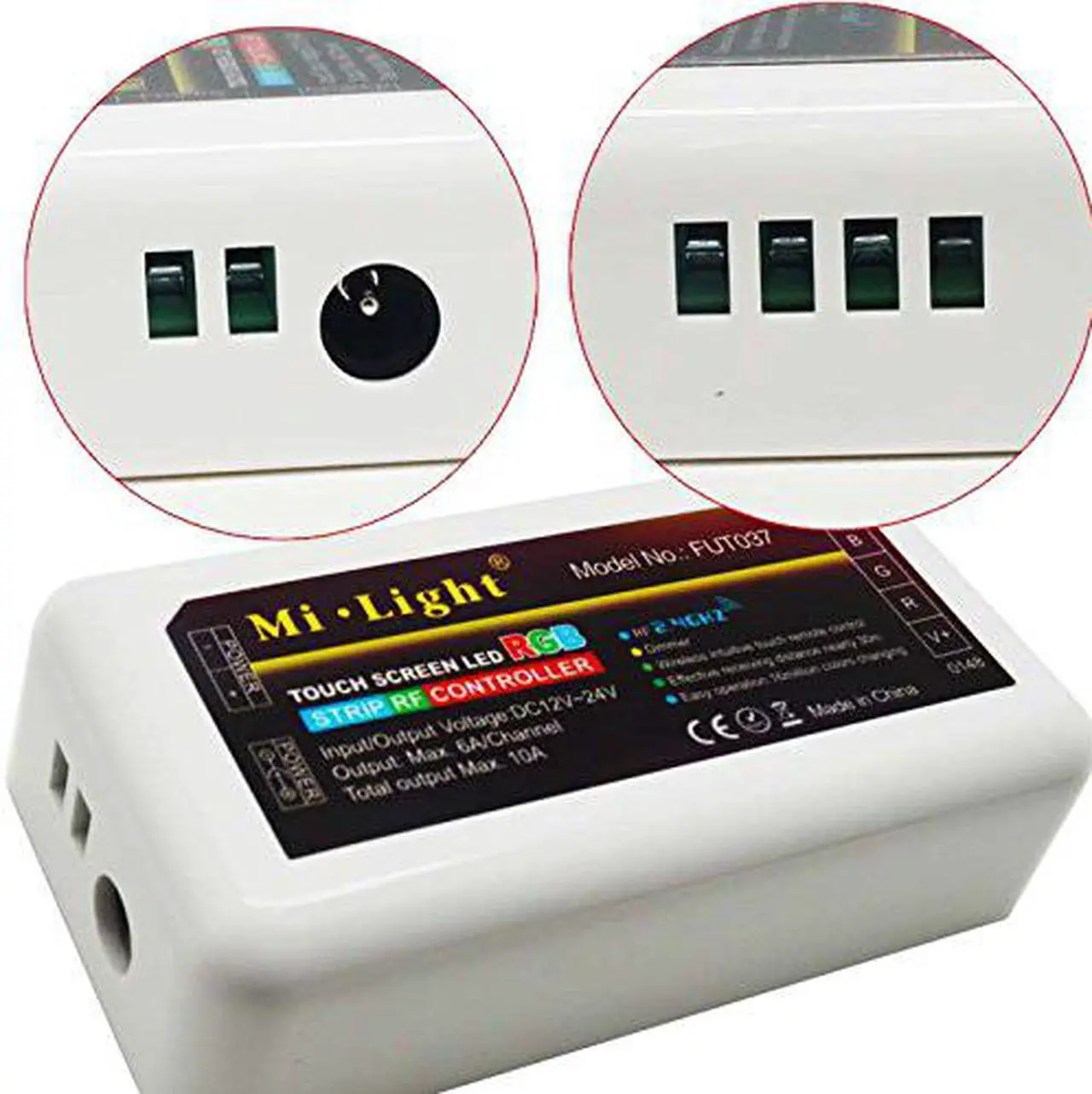 Alt view image 4 of 7 - Mi Light 2.4G RGB Controller + Touch RF RGBW Remote Control for LED Light Strip