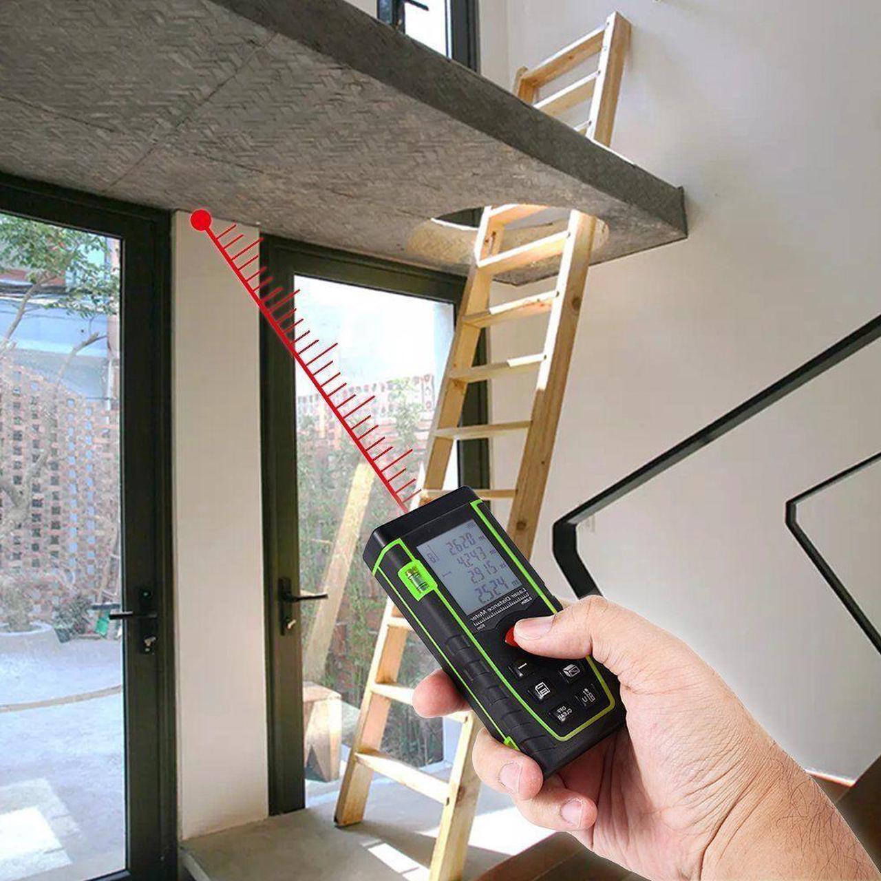 Alt view image 7 of 7 - Laser Measure Laser Distance Measure with Single Distance and Continuous Measurement,Area and Volume Measurement,Range Finder with m/in/ft,Laser Measure