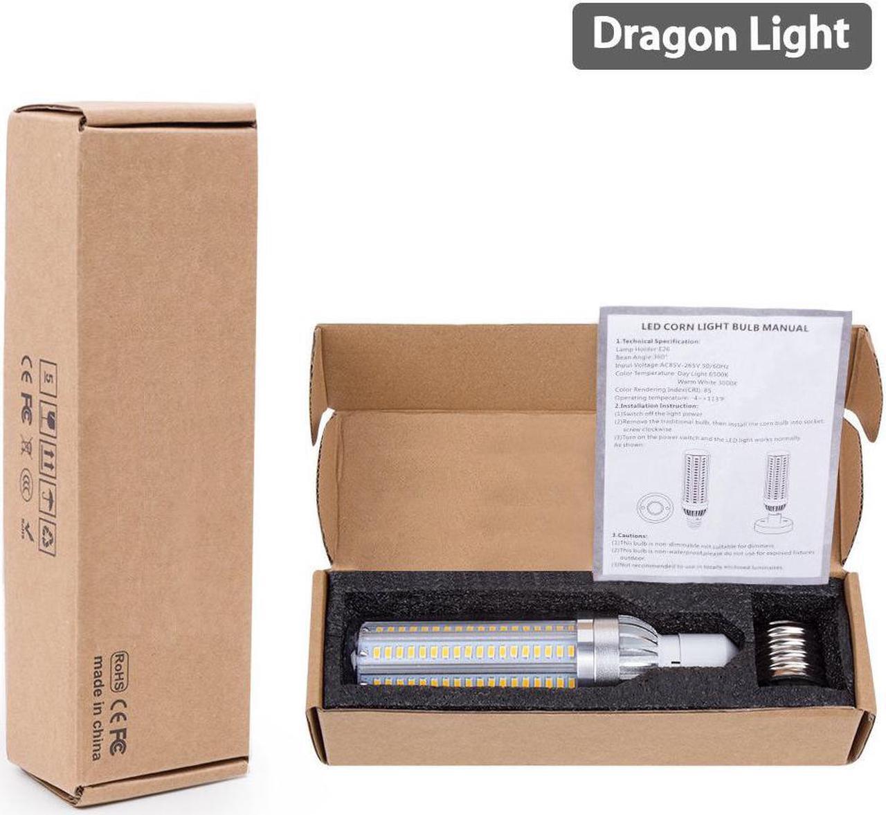 Alt view image 3 of 6 - 50W Super Bright Corn LED Light Bulbs (250W Equivalent) - E26 Base 5500 Lumens 6500K Daylight Cool White for Indoor Outdoor Large Area Lighting - Home Backyard Garage Warehouse Street Lamp