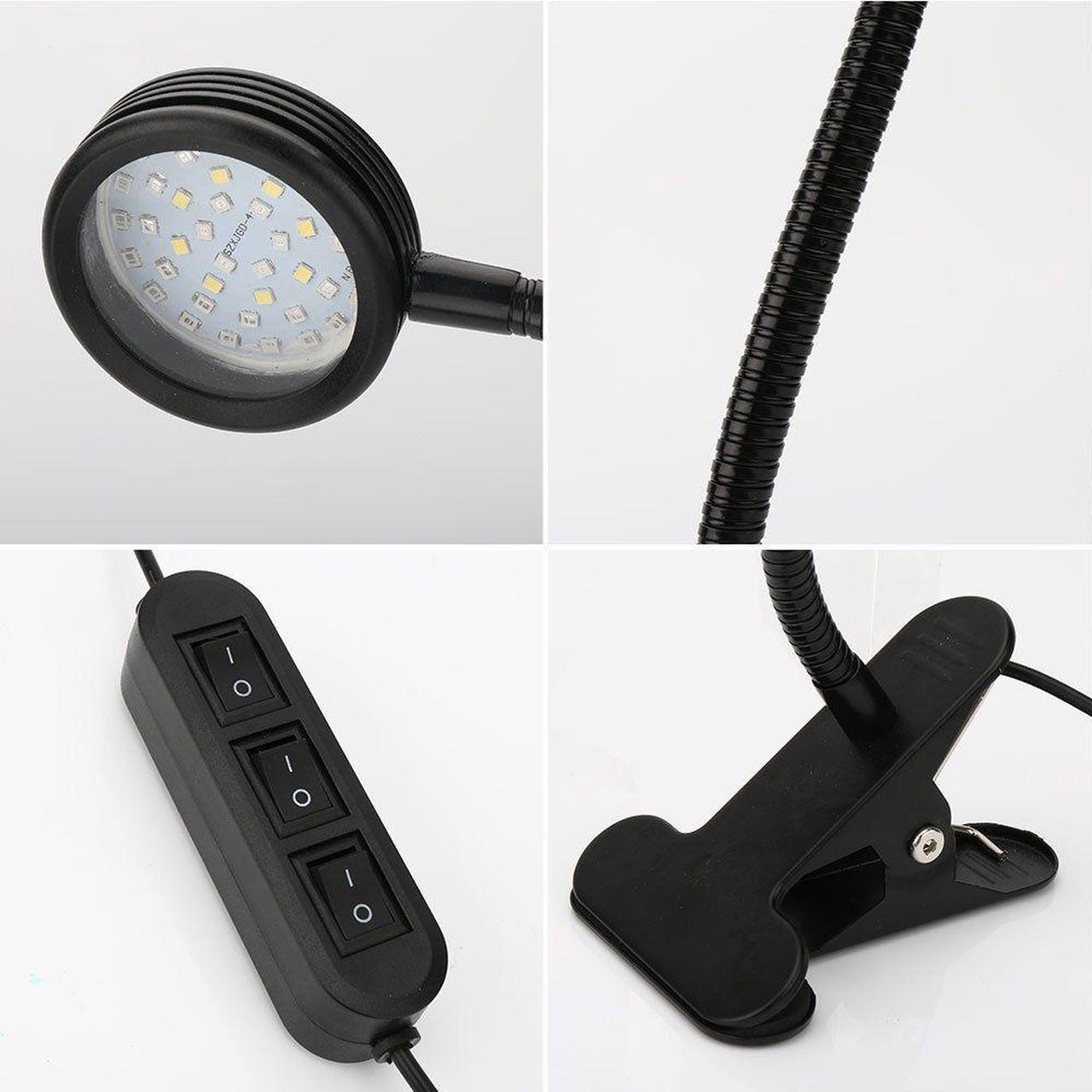 Alt view image 6 of 7 - 20W LED Grow Light 44 LEDs Red Bule White 3 Mode Desk Clip Plant Lamp with Flexible 360 Degree Gooseneck for Indoor Plants Hydroponics Greenhouse Desktop Office Plants Pot culture