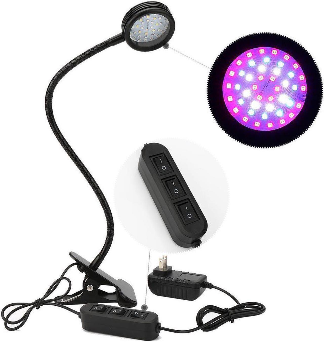 Alt view image 4 of 7 - 20W LED Grow Light 44 LEDs Red Bule White 3 Mode Desk Clip Plant Lamp with Flexible 360 Degree Gooseneck for Indoor Plants Hydroponics Greenhouse Desktop Office Plants Pot culture