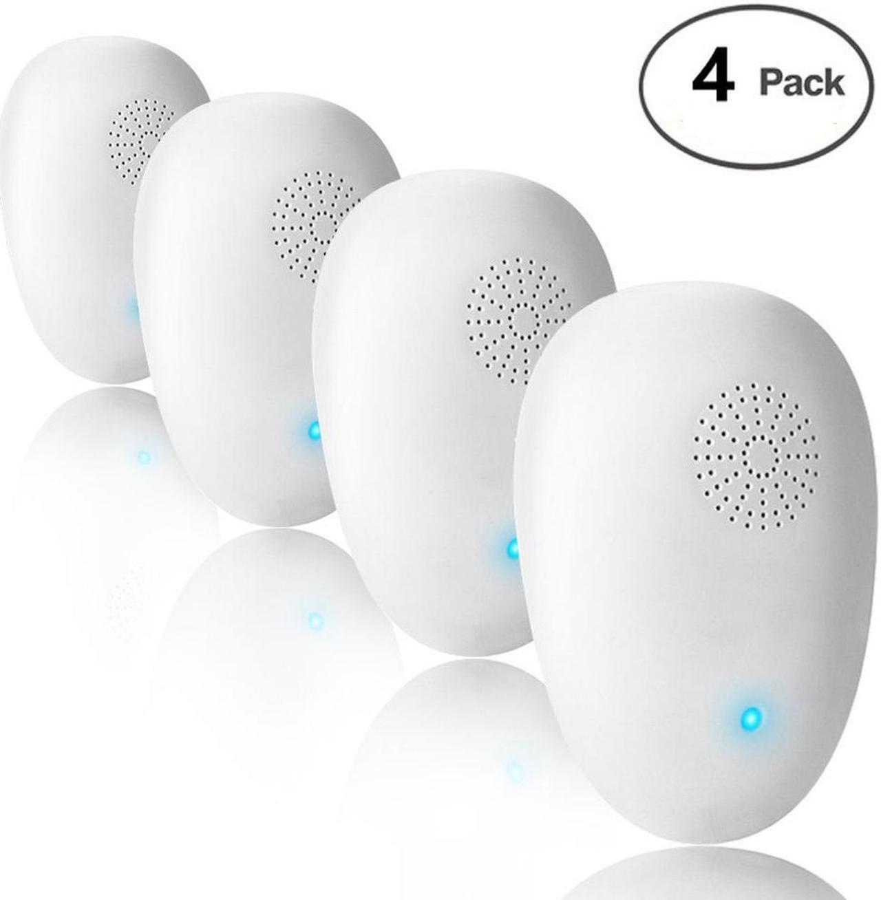 Main image of Ultrasonic Pest Repellent, Electronic Mosquito Pest Repeller Control Plug Indoor for Ant, Mice,Roaches, Bugs,Fleas, Spiders Safe Insect Pest repeller - 4 Packs
