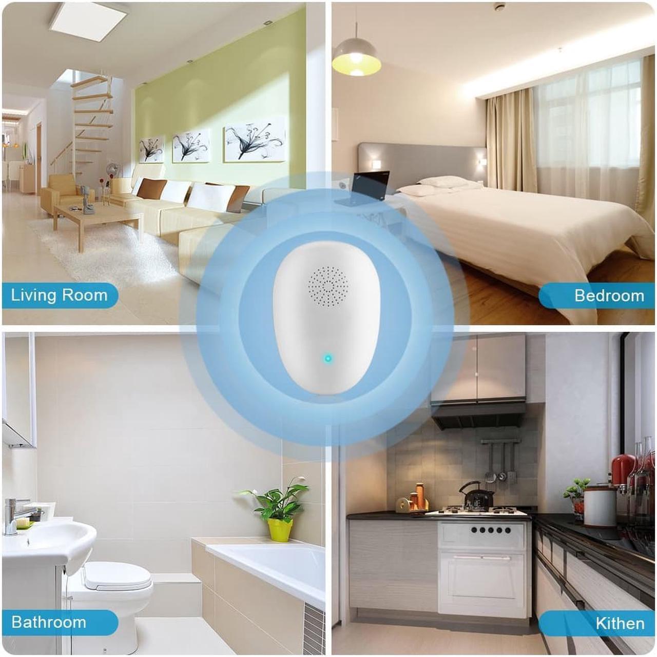 Alt view image 7 of 7 - Ultrasonic Pest Repellent, Electronic Mosquito Pest Repeller Control Plug Indoor for Ant, Mice,Roaches, Bugs,Fleas, Spiders Safe Insect Pest repeller - 4 Packs