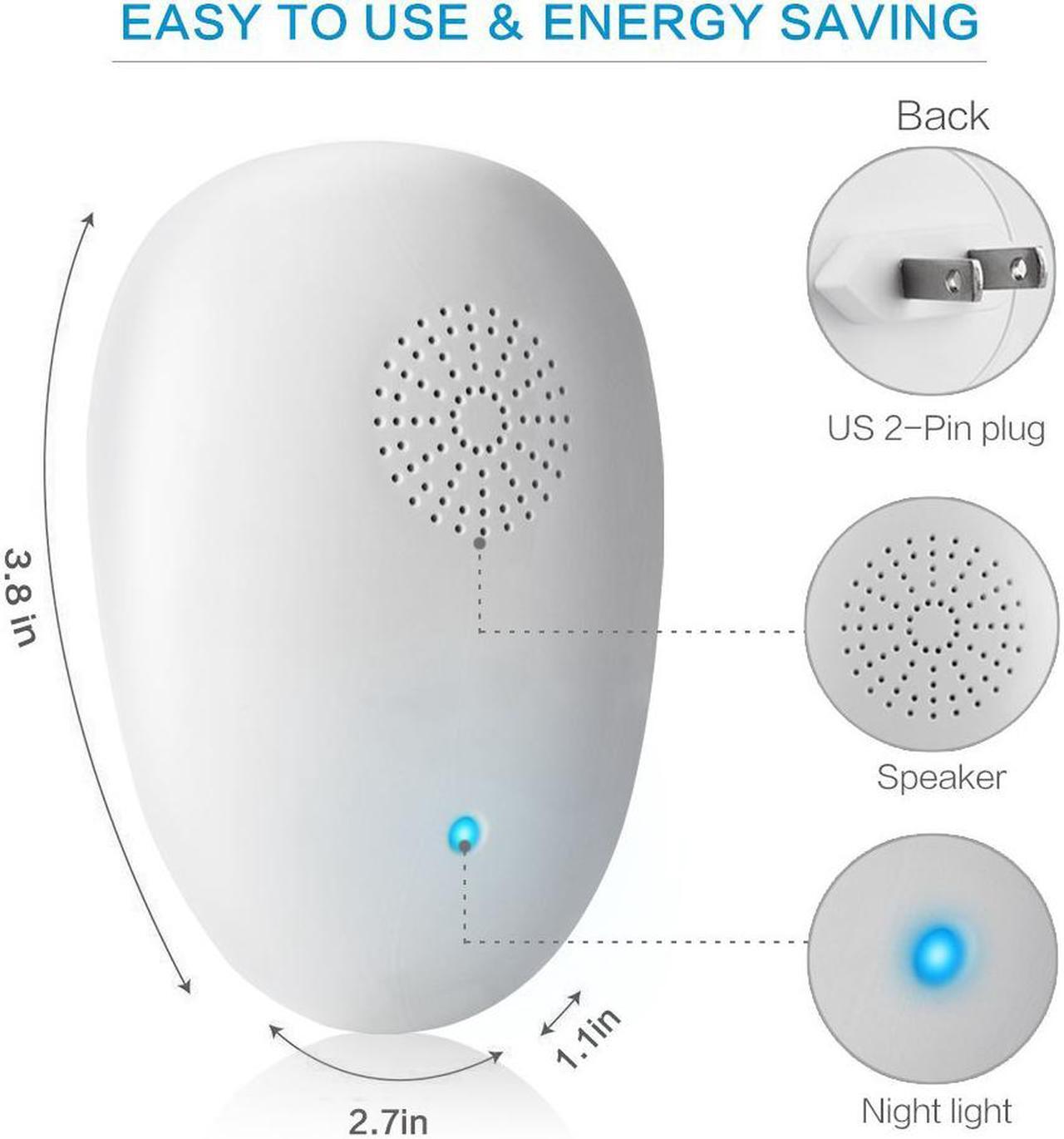 Alt view image 4 of 7 - Ultrasonic Pest Repellent, Electronic Mosquito Pest Repeller Control Plug Indoor for Ant, Mice,Roaches, Bugs,Fleas, Spiders Safe Insect Pest repeller - 4 Packs