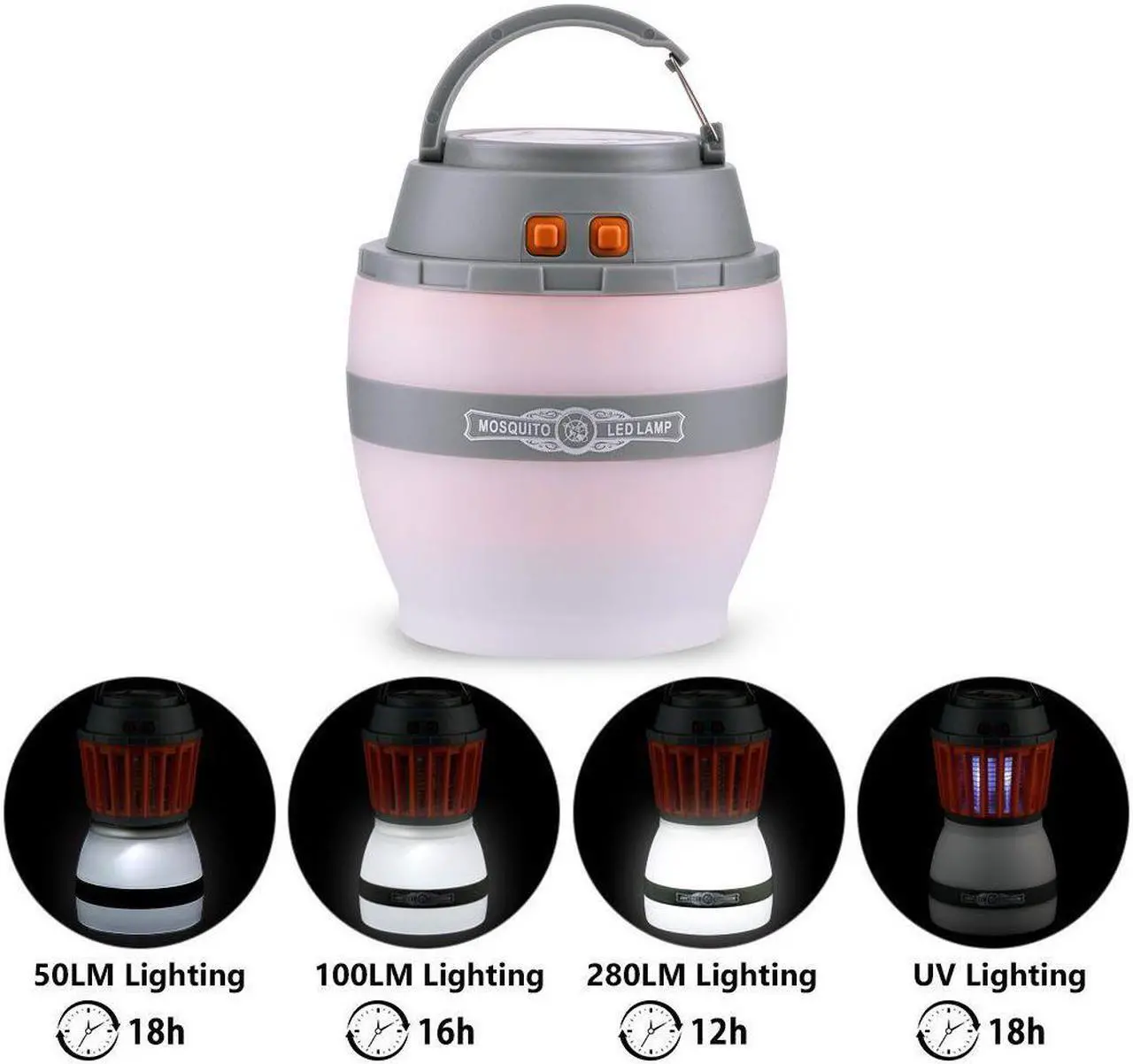 Alt view image 4 of 7 - [Newest Version] Bug Zapper 2 In 1 Night LED Light Bulb Lamp & Mosquito Zapper Repellent| Waterproof,Compact, 2200mAh Rechargeable & Portable| For Indoor & Outdoors, Home & Traveling