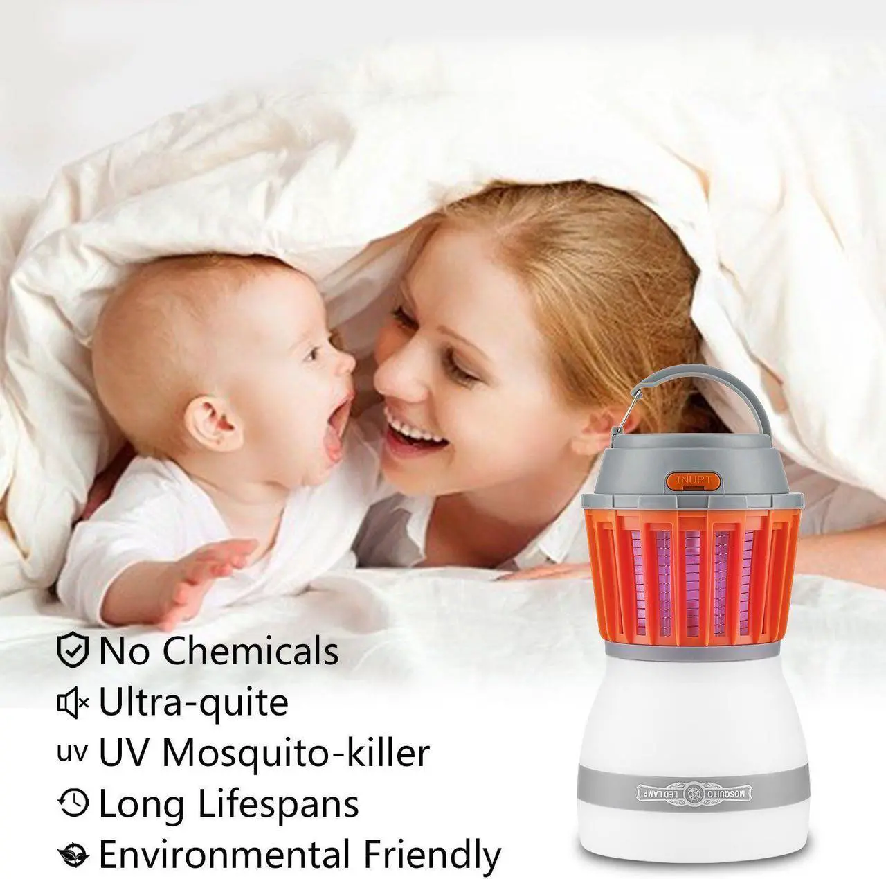Alt view image 6 of 7 - [Newest Version] Bug Zapper 2 In 1 Night LED Light Bulb Lamp & Mosquito Zapper Repellent| Waterproof,Compact, 2200mAh Rechargeable & Portable| For Indoor & Outdoors, Home & Traveling