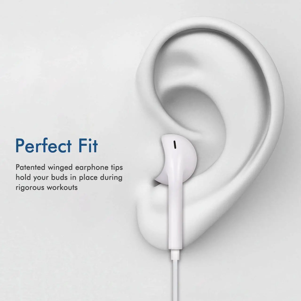 Alt view image 5 of 5 - Earbuds, Headphones with Microphone New Earphones for apple iPhone 6s 6 Plus 5s 5 4s 4 SE iPad iPod 7 and all 3.5mm Headphones devices. (white) 2 Pack