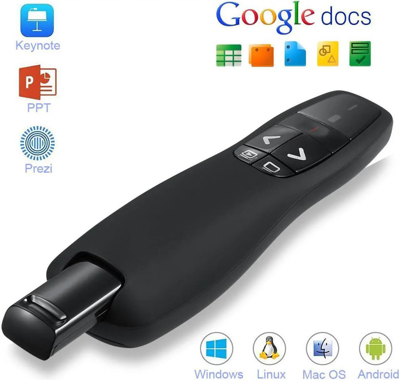 Alt view image 4 of 7 - RF 2.4GHz Wireless USB PowerPoint PPT Presenter Presentation Remote Control Laser Pointer Clicker Flip Pen