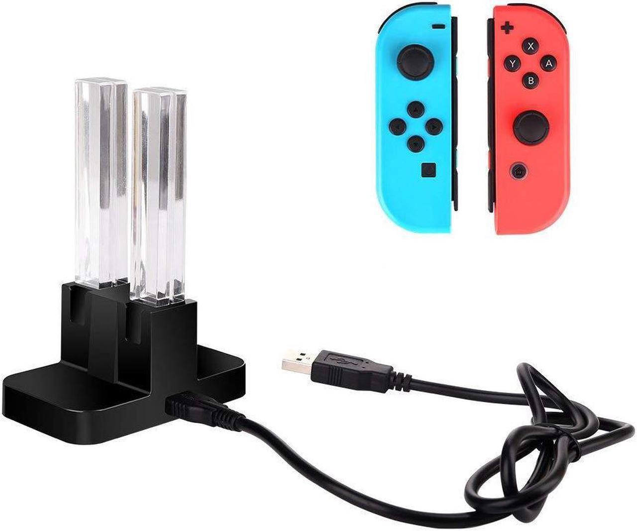 Alt view image 7 of 7 - Nintendo Switch Joy-Con Charging Dock 4 in 1 Joy-Con Charger Station for Nintendo Switch Controller with Individual LEDs indication