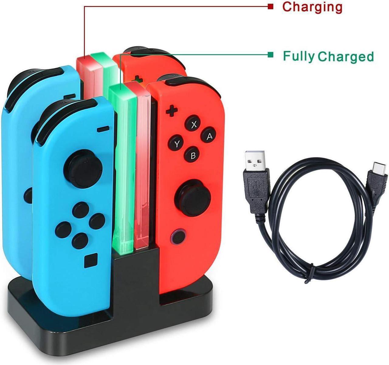 Alt view image 2 of 7 - Nintendo Switch Joy-Con Charging Dock 4 in 1 Joy-Con Charger Station for Nintendo Switch Controller with Individual LEDs indication
