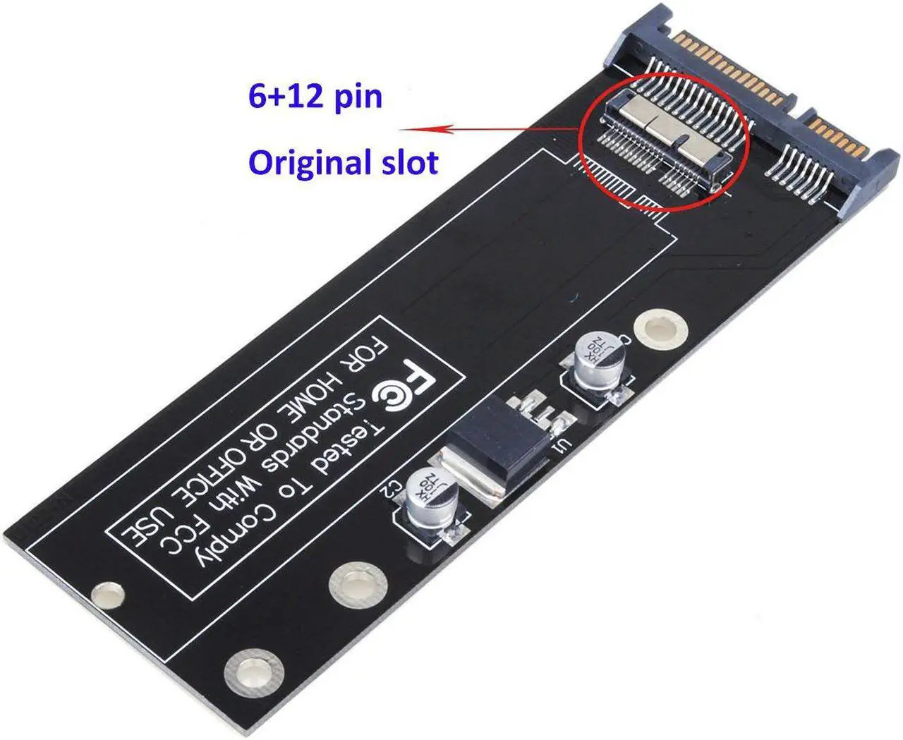 Alt view image 3 of 6 - SSD Converter Adapter Card for Apple MacBook Air 2010 2011 SSD(12+6pin) to SATA Adapter with USB 2.0 Cable