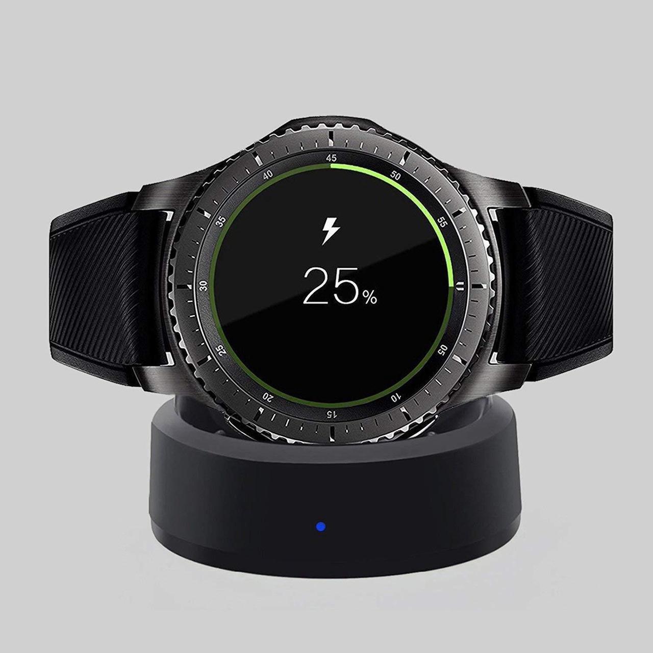 Alt view image 4 of 7 - Galaxy Gear S3 Charger Wireless Replacement Charger Charging Cradle Dock for Samsung Galaxy Gear S3 Classic / Frontier Smart Watch