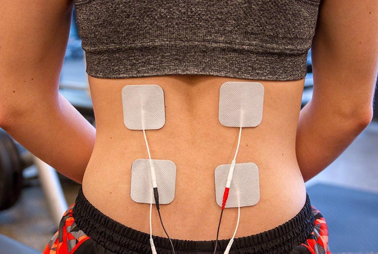 Alt view image 7 of 7 - 2" Square TENS Unit Electrodes 20-Pack Electro Pads for TENS Therapy - Compatible with Most TENS Machine Models - 20-Piece Value Pack - Self-Adhering, Reusable and Premium Quality