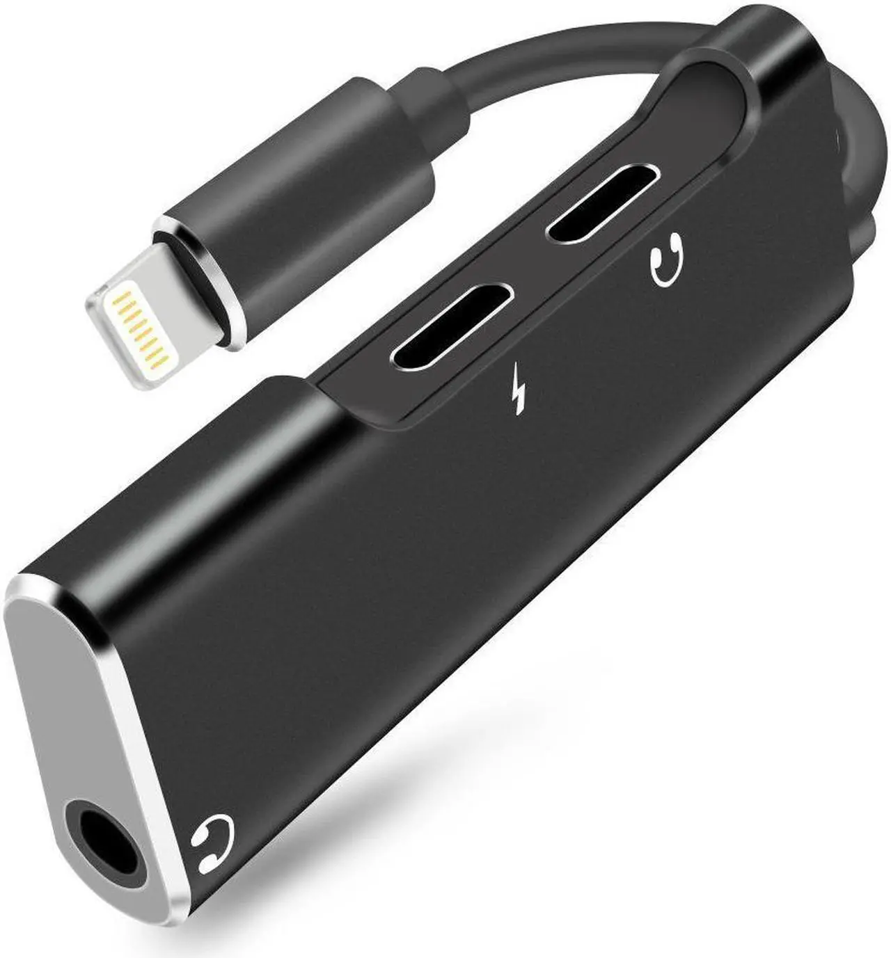 Main image of For iPhone X 8 7 6 Plus Splitter Dual Lightning Adapter Headphone Audio Charger