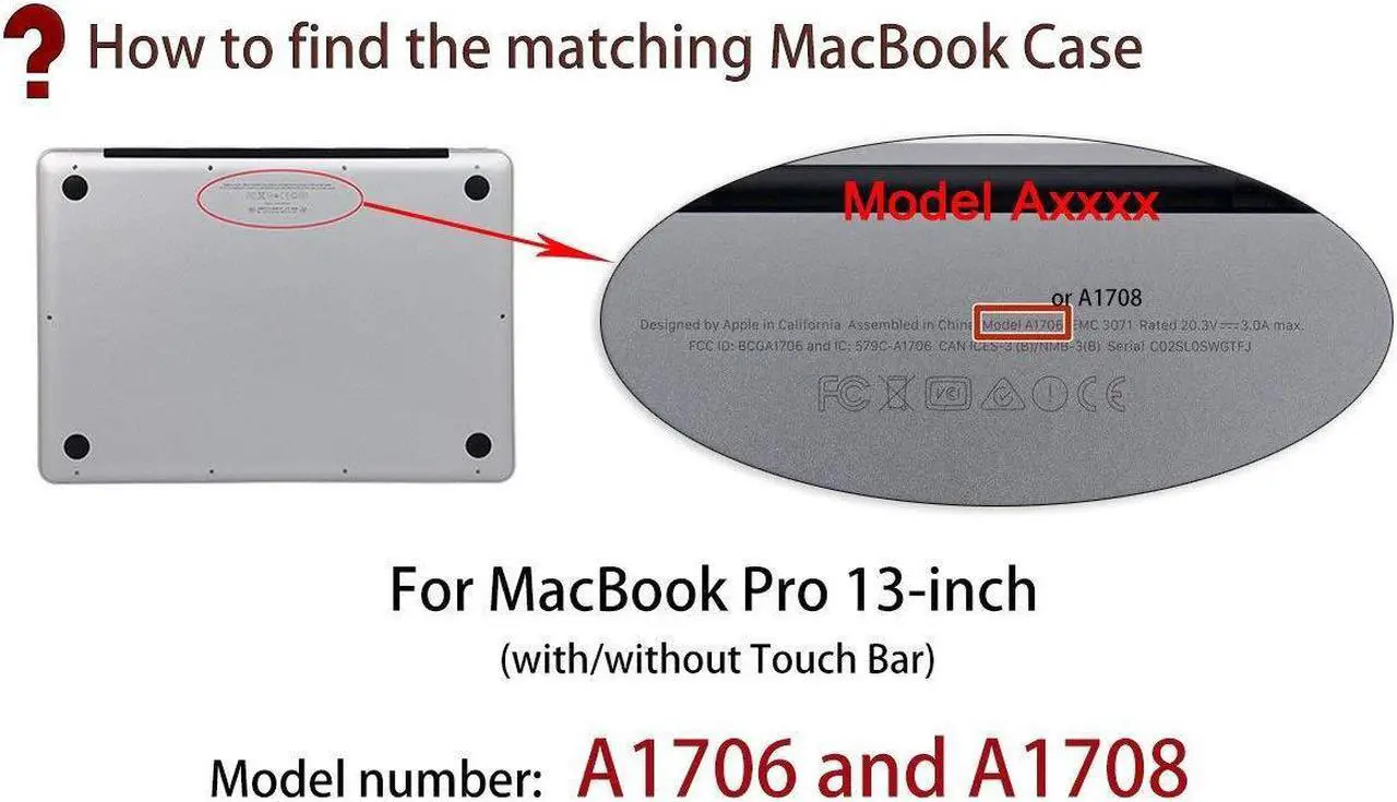 Alt view image 2 of 7 - MacBook Pro 13 Inch Case 2018 2017 2016 Release A1706 A1708 Hard Case Shell Cover and Keyboard Skin Cover for Apple Macbook Pro 13" with / without Touch Bar and Touch ID