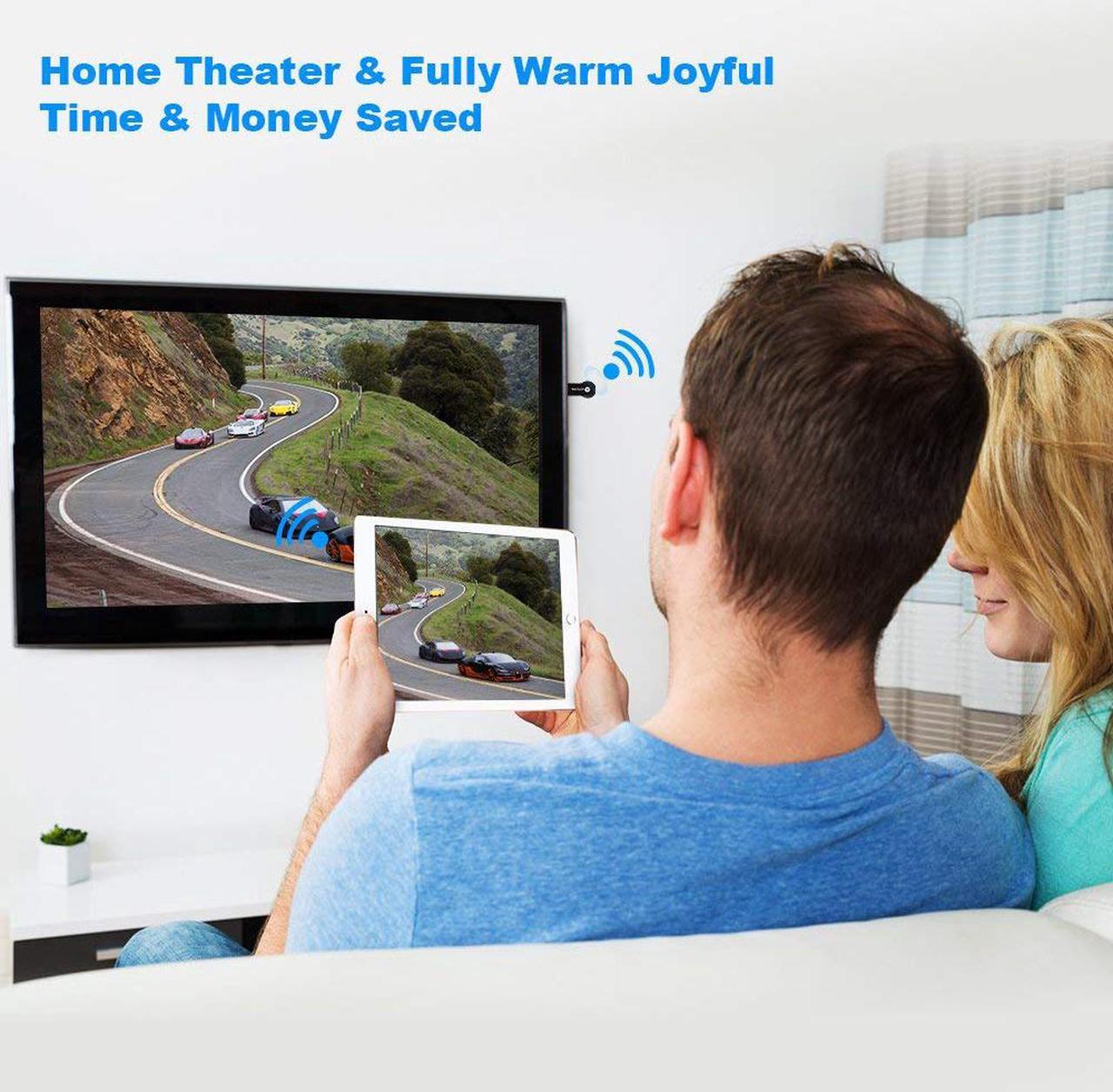 Alt view image 5 of 7 - Miracast Wireless Display Adapter High Speed 1080P Hdmi Miracast DongleTV Receiver Stick Toneseas Streaming Media Player DLNA Airplay for iPhone iPad Macbook Laptop Samsung Android Smart Phones