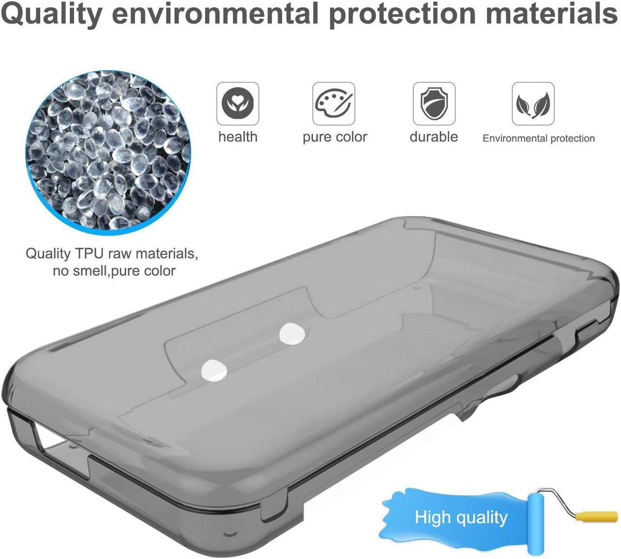 Alt view image 3 of 7 - New Nintendo 2DS XL Case Accessories Protective Cover Case for New Nintendo 2DS XL TPU Anti-Scratch Crystal Clear Case for NEW Nintendo 2DS XL Gray