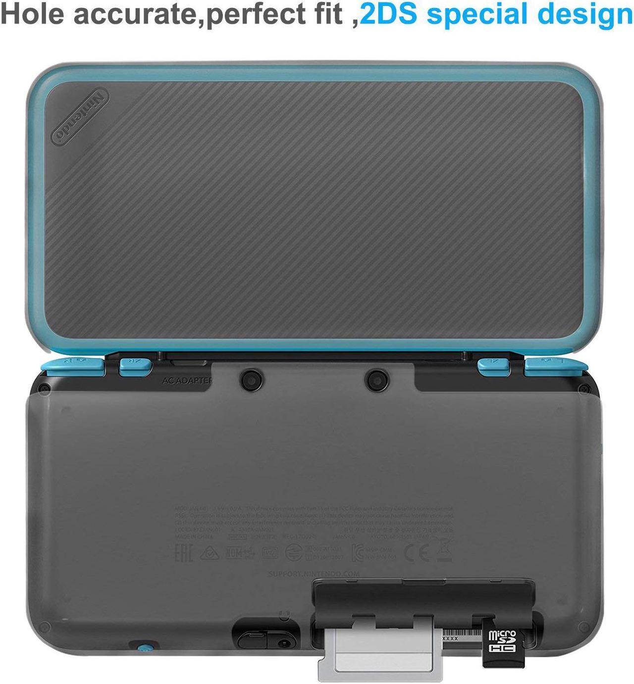 Alt view image 7 of 7 - New Nintendo 2DS XL Case Accessories Protective Cover Case for New Nintendo 2DS XL TPU Anti-Scratch Crystal Clear Case for NEW Nintendo 2DS XL Gray