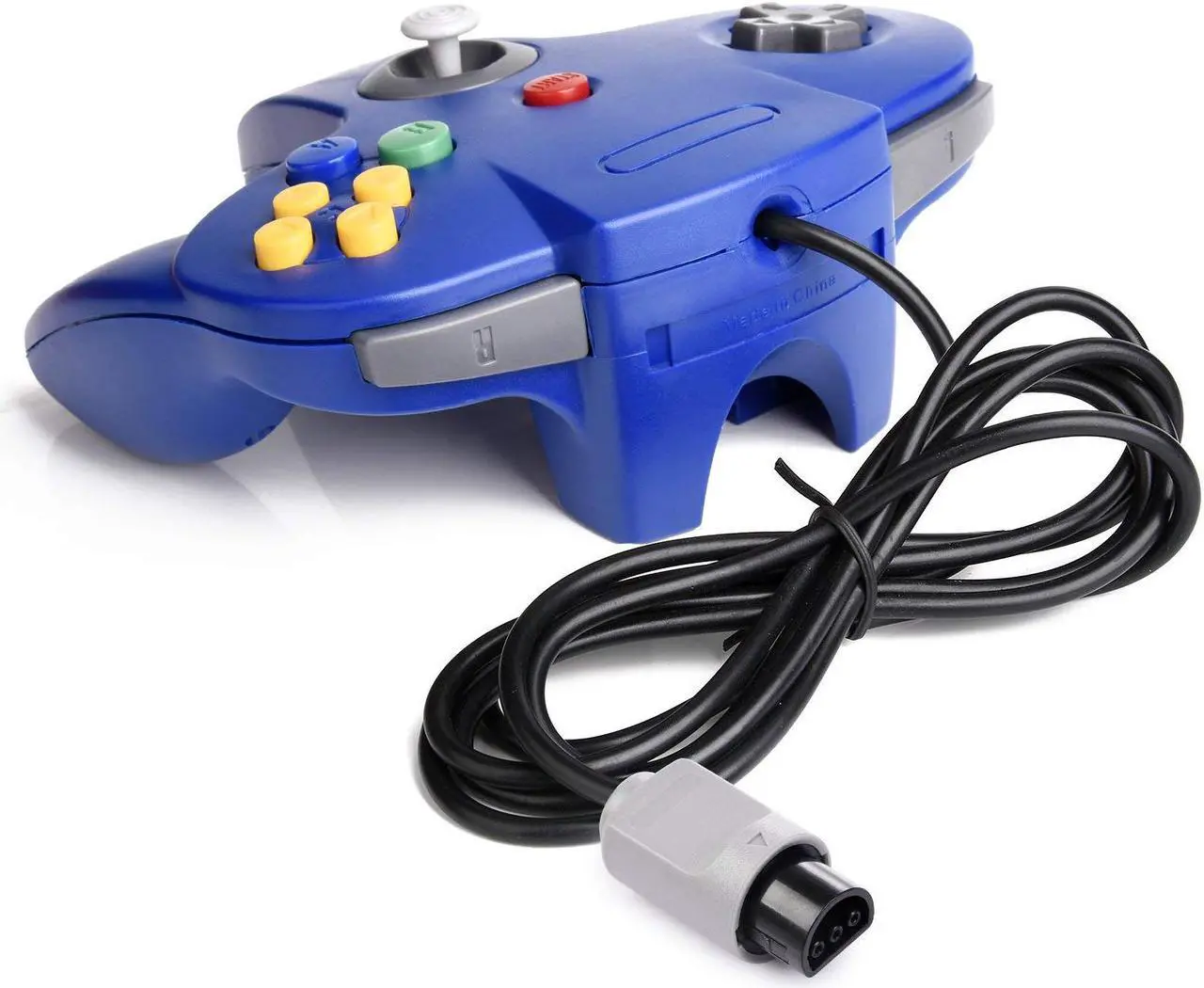 Alt view image 3 of 7 - 2 Pack N64 Controller Werleo Classic Wired N64 64-bit Gamepad Joystick for Ultra 64 Video Game Console N64 System Mario Kart Blue
