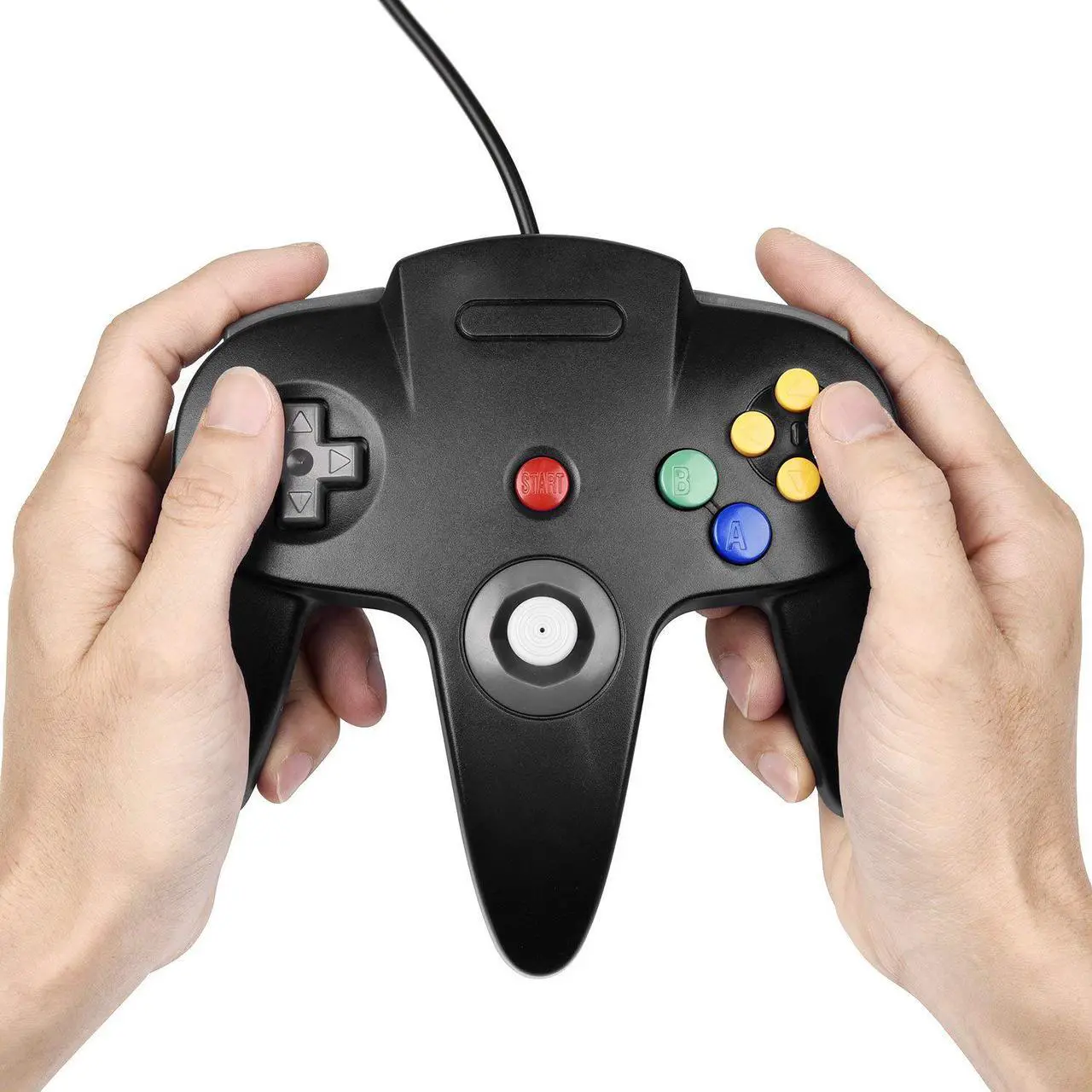 Alt view image 4 of 7 - 2 Pack N64 Controller Werleo Classic Wired N64 64-bit Gamepad Joystick for Ultra 64 Video Game Console N64 System Mario Kart Blue