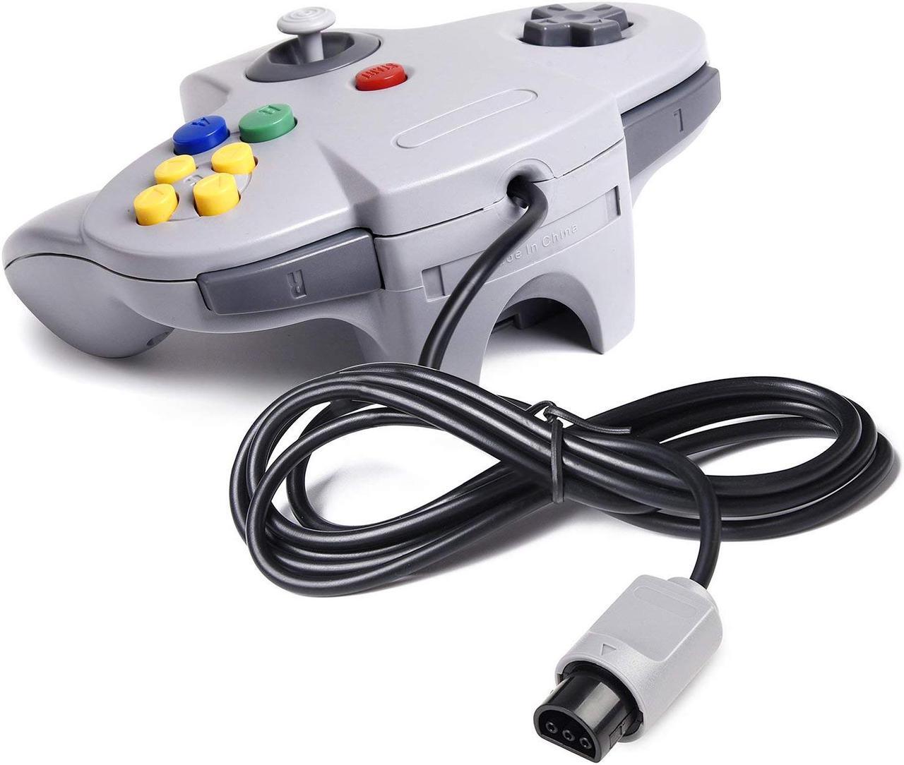 Alt view image 4 of 7 - 2 Pack N64 Controller Werleo Classic Wired N64 64-bit Gamepad Joystick for Ultra 64 Video Game Console N64 System Mario Kart Blue