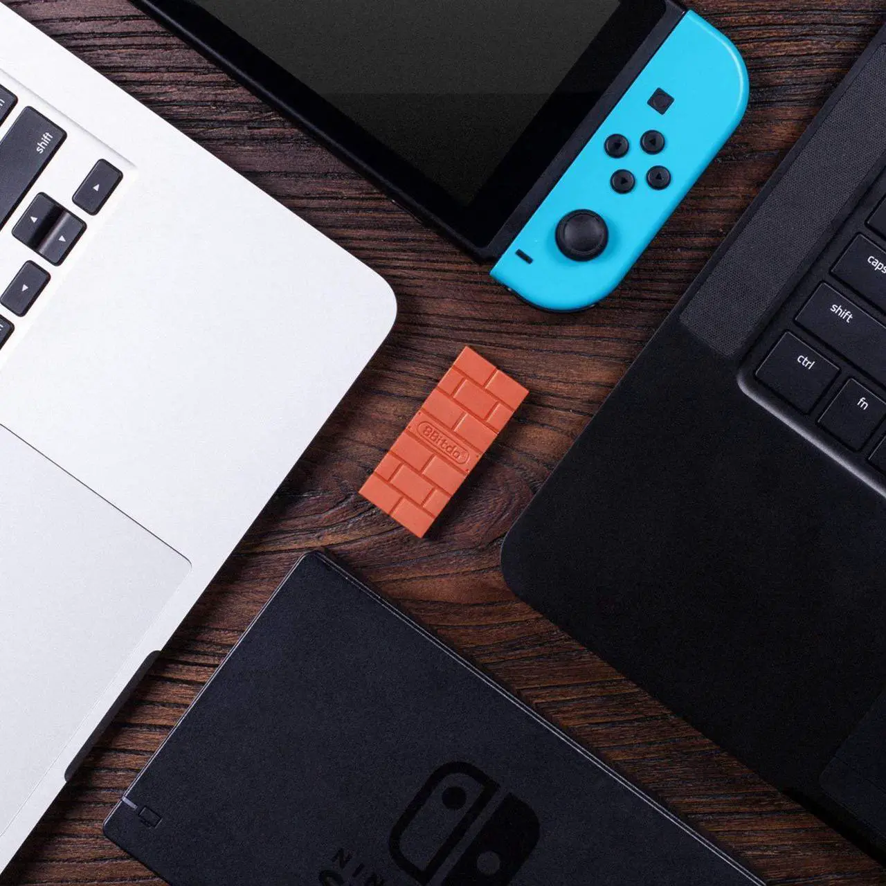 Alt view image 7 of 7 - Werleo 8Bitdo Wireless Controller Adapter for Nintendo Switch Windows Mac Raspberry Pi With OTG Cable