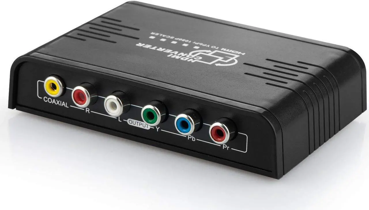 Main image of Werleo 1080P HDMI to Component Video YPbPr Scaler Converter Adapter with Coaxial Audio Output + R / L Audio Support Windows 10 Black