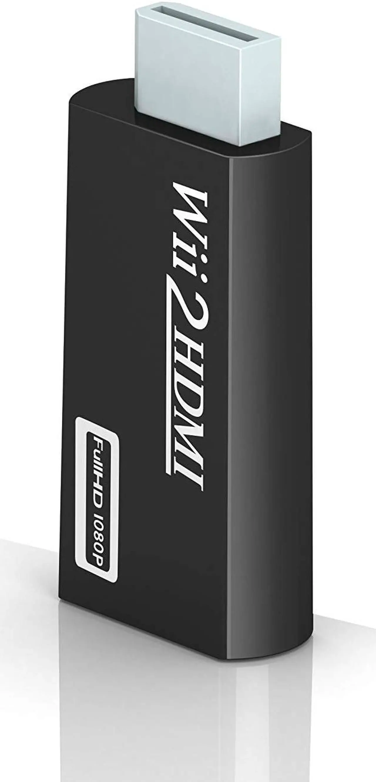 Alt view image 2 of 6 - Wii to HDMI Converter Wii to HDMI Adapter 1080p 720p Connector with 3.5mm Audio Jack & HDMI Output Compatible with Nintendo Wii Wii U HDTV Monitor Supports All Wii Display Modes 480P NTSC 480I