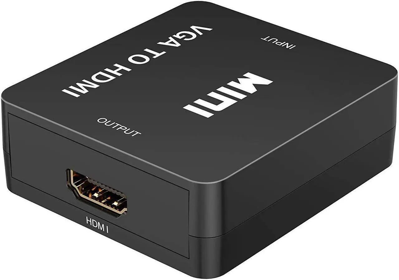 Alt view image 4 of 6 - VGA to HDMI Adapter Werleo 1080P Full HD Mini VGA to HDMI Audio Video Converter Adapter Box With USB Cable and 3.5mm Audio Port Cable Support HDTV for PC Laptop Display Computer Mac Projector