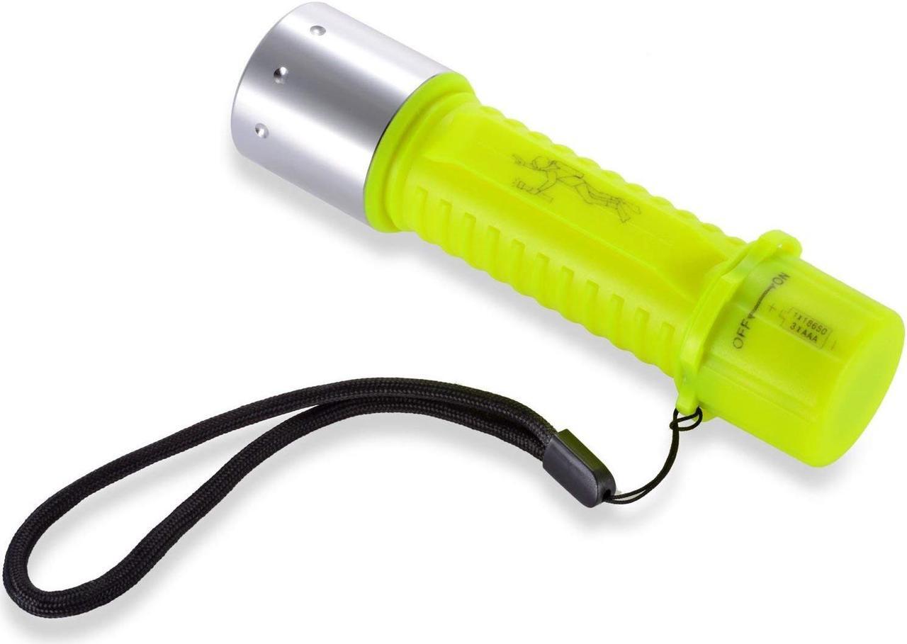 Alt view image 2 of 7 - Werleo 1100 Lumen CREE XM-L T6 Professional Diving Flashlight Bright LED Submarine Light Scuba Safety Lights Waterproof Underwater Lighting High Lumen Torch for Outdoor Under water Sports