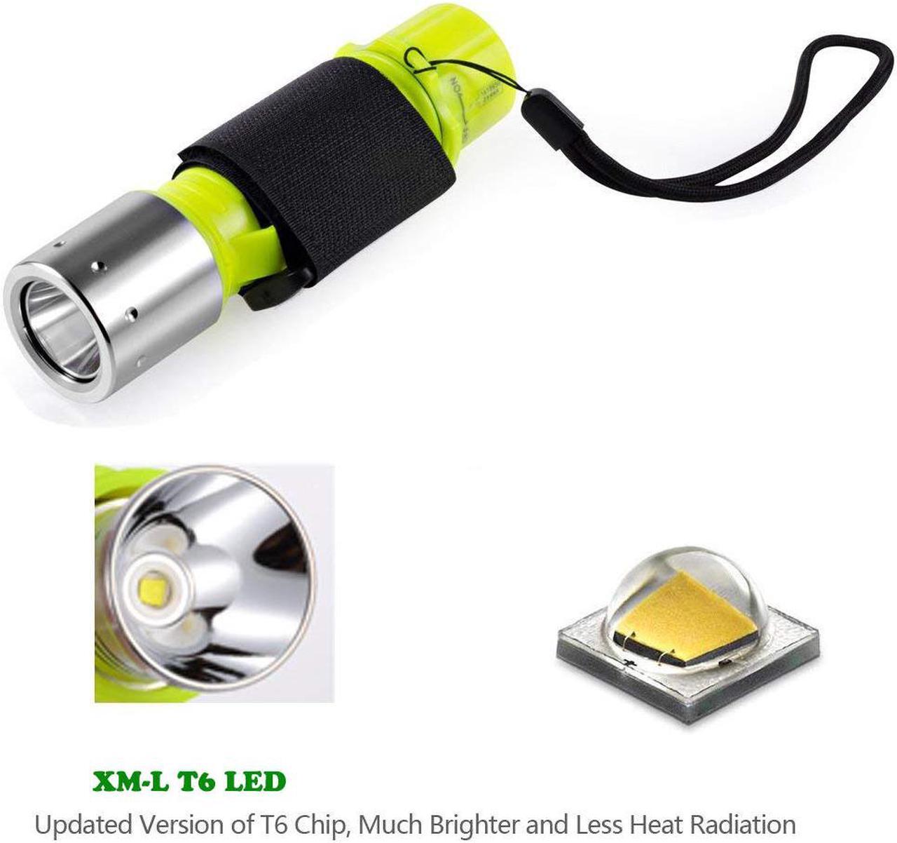 Alt view image 5 of 7 - Werleo 1100 Lumen CREE XM-L T6 Professional Diving Flashlight Bright LED Submarine Light Scuba Safety Lights Waterproof Underwater Lighting High Lumen Torch for Outdoor Under water Sports