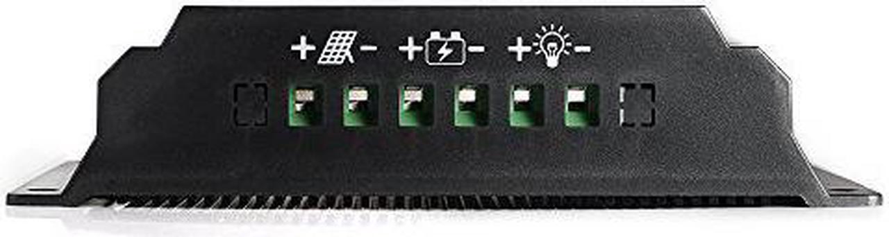 Alt view image 4 of 6 - Werleo Solar Charge Controller 30A PWM 12V / 24V 360W / 720W Solar Panel Charging Regulator with LCD Display Dual USB Overload Protection Temperature Compensation