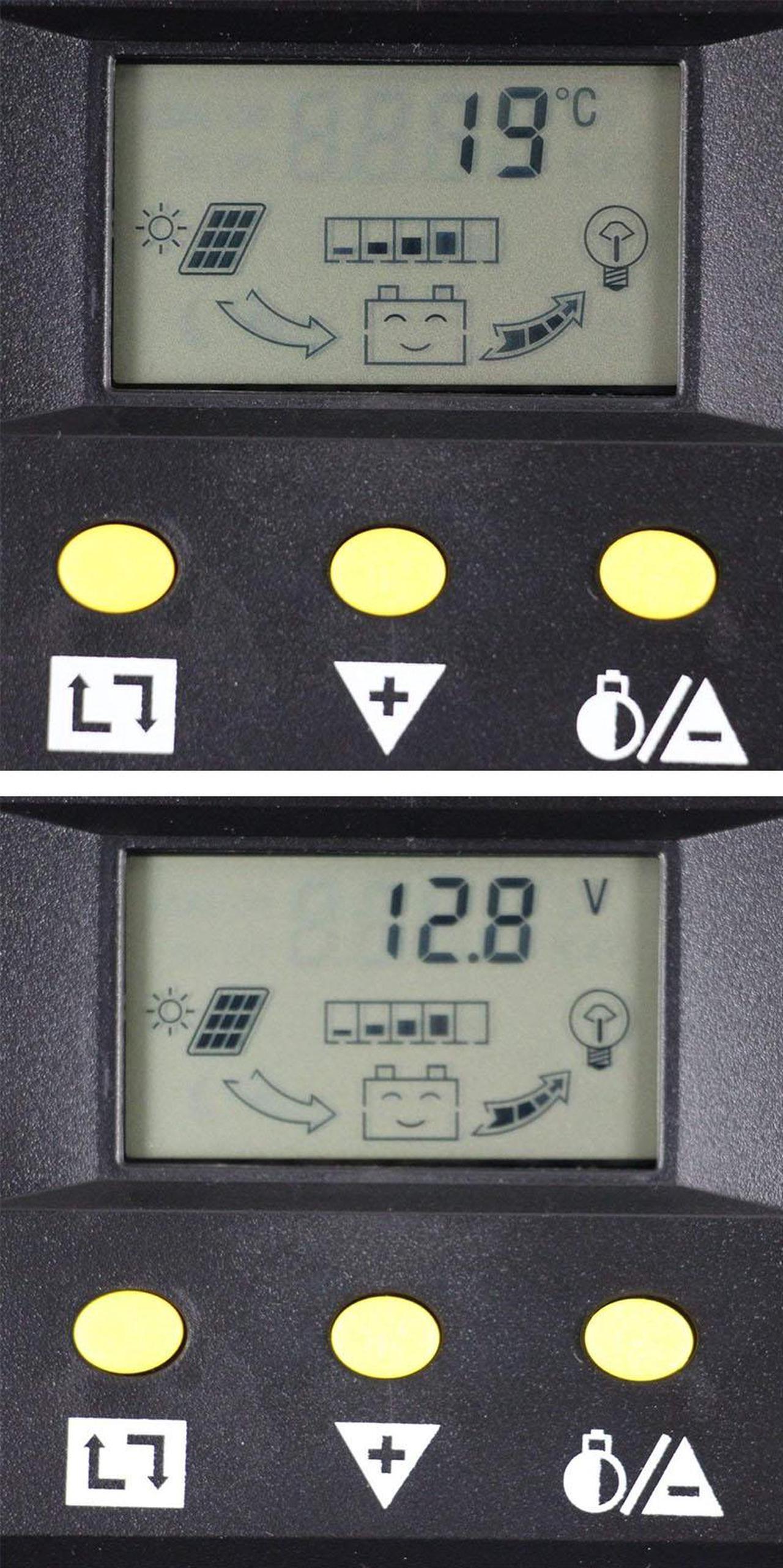 Alt view image 7 of 7 - Solar Charge Controller 60A PWM 50V PV Input 12V / 24V 1360W Solar Panel Charging Regulators with LCD Monitor Overload Protection Temperature Compensation