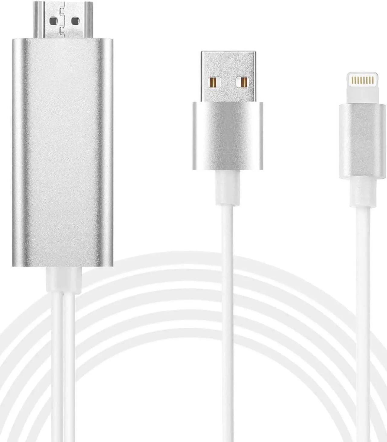 Main image of Compatible with iPad iPhone HDMI Adapter iPhone to HDMI Cable Werleo 6ft Digital AV Adapter Cord HDMI Converter Support 1080P HDTV Compatible with iPhone X 8 7 6 Plus iPad to TV Projector Monitor