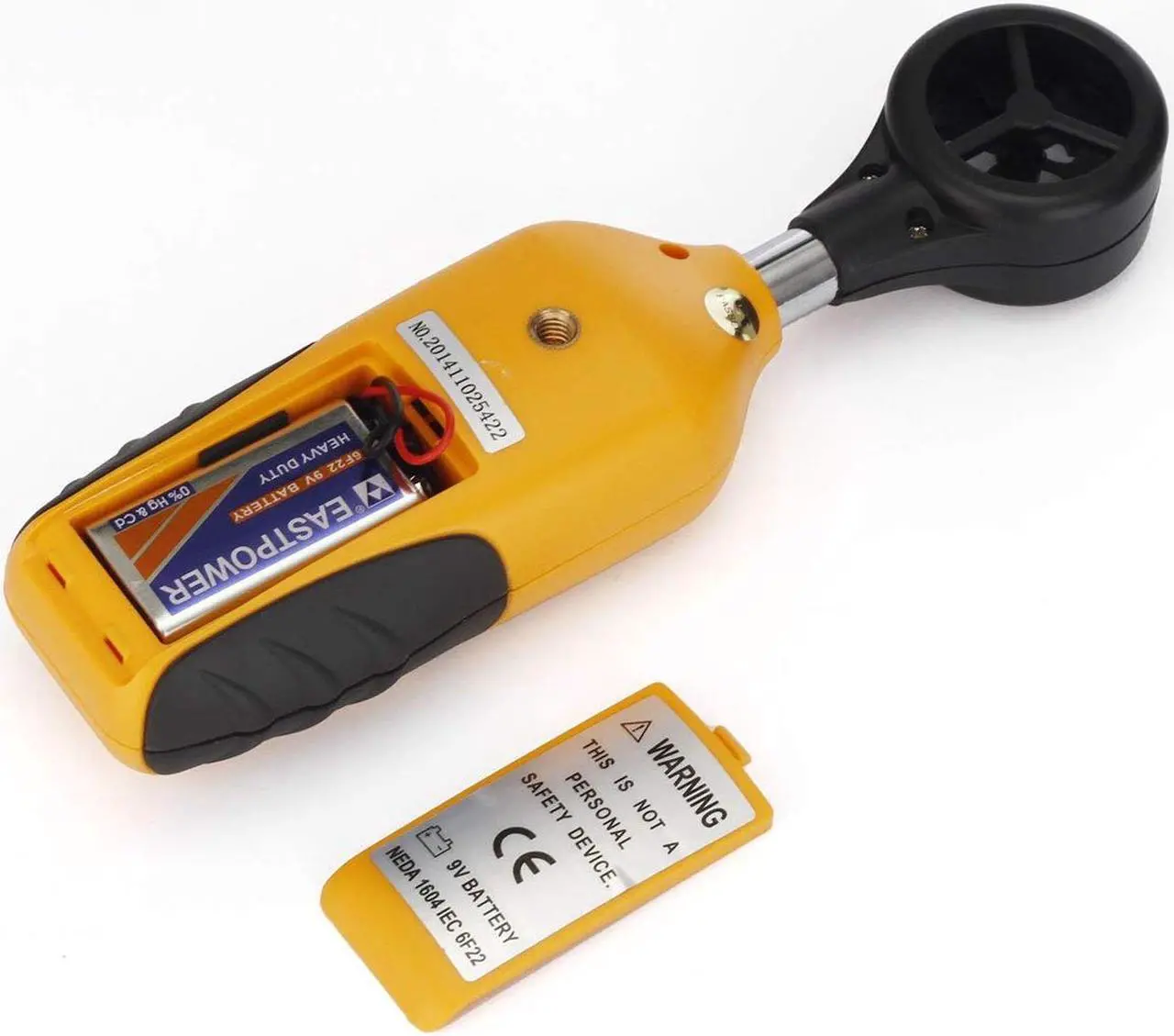 Alt view image 6 of 7 - Anemometer Portable Wind Speed Meter Gauge Air Volume Speed Measuring Meter for Weather Data Collection and Outdoors Sports Windsurfing Kite Flying Sailing Temperature Thermometer