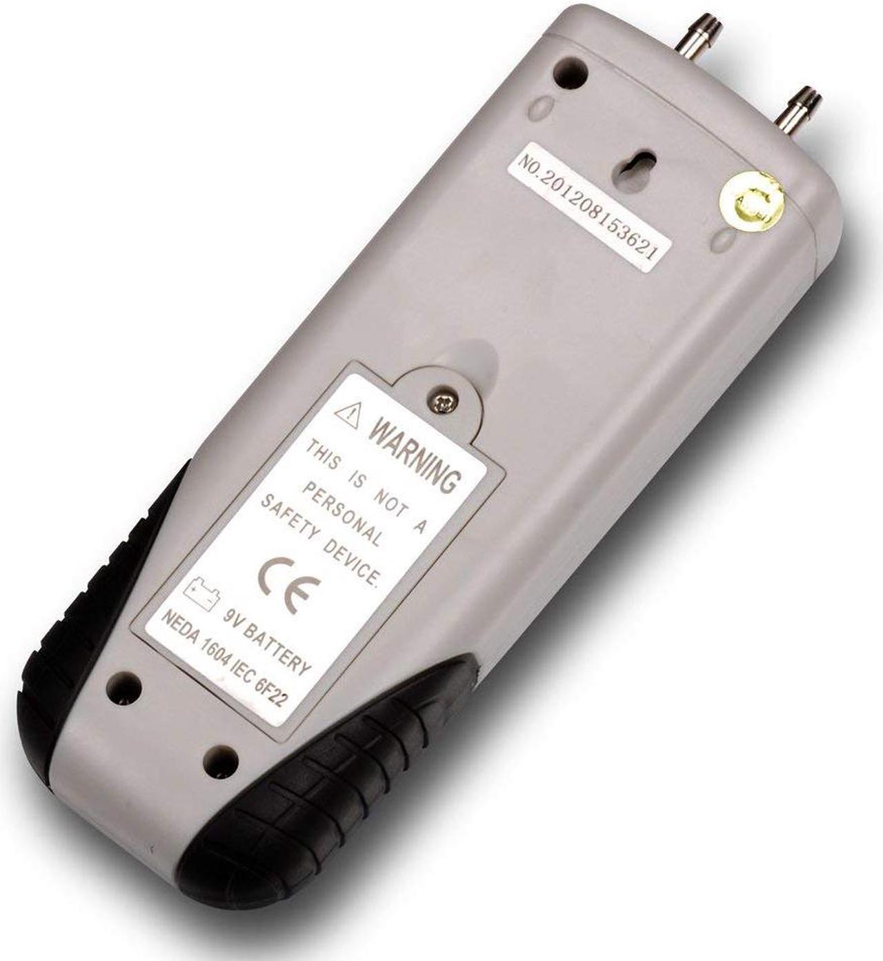 Alt view image 3 of 7 - Digital Manometer WERLEO Digital Air Pressure Meter and Differential Pressure Gauge HVAC Gas Pressure Tester Large LCD Display with Backlight - Battery Included