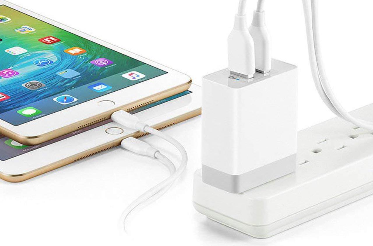 Alt view image 6 of 7 - Werleo 3.4A 17W Multi Port Dual USB Travel Wall Charger Adapter Foldable Plug for iPhone XS Max iPhone X 8 6 Plus  iPad Mini MacBook Pro Samsung Galaxy Note 5 S6 S7 S8 Edge Tablet HTC Nexus LG Speaker