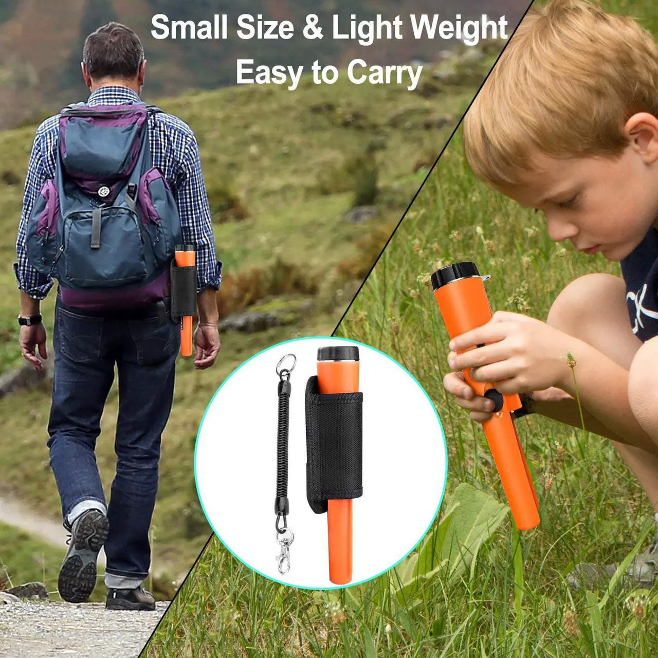 Alt view image 5 of 7 - Werleo Pinpointer Water Resistant Metal Detectors with Holster Treasure Hunting Unearthing Tool Accessories Buzzer Vibration Automatic Tuning