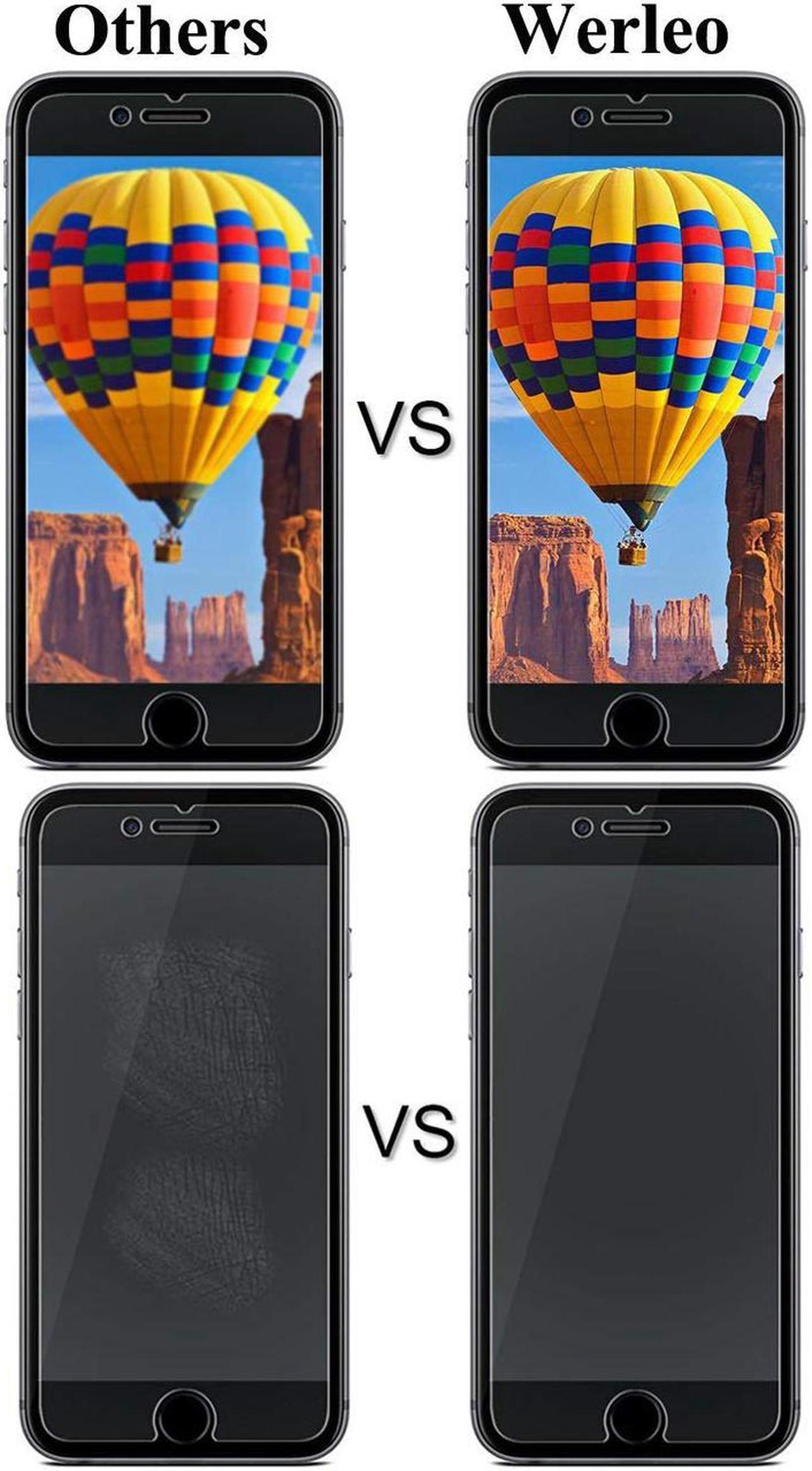 Alt view image 7 of 7 - Apple iPhone 6S Screen Protector Werleo 2 Pack Premium Tempered Glass Screen Protector For Apple iPhone 6 / iPhone 6s 4.7 inch [3D Touch Compatible] 0.26mm Thin Anti-Scratch HD Clear Glass Screen Prot