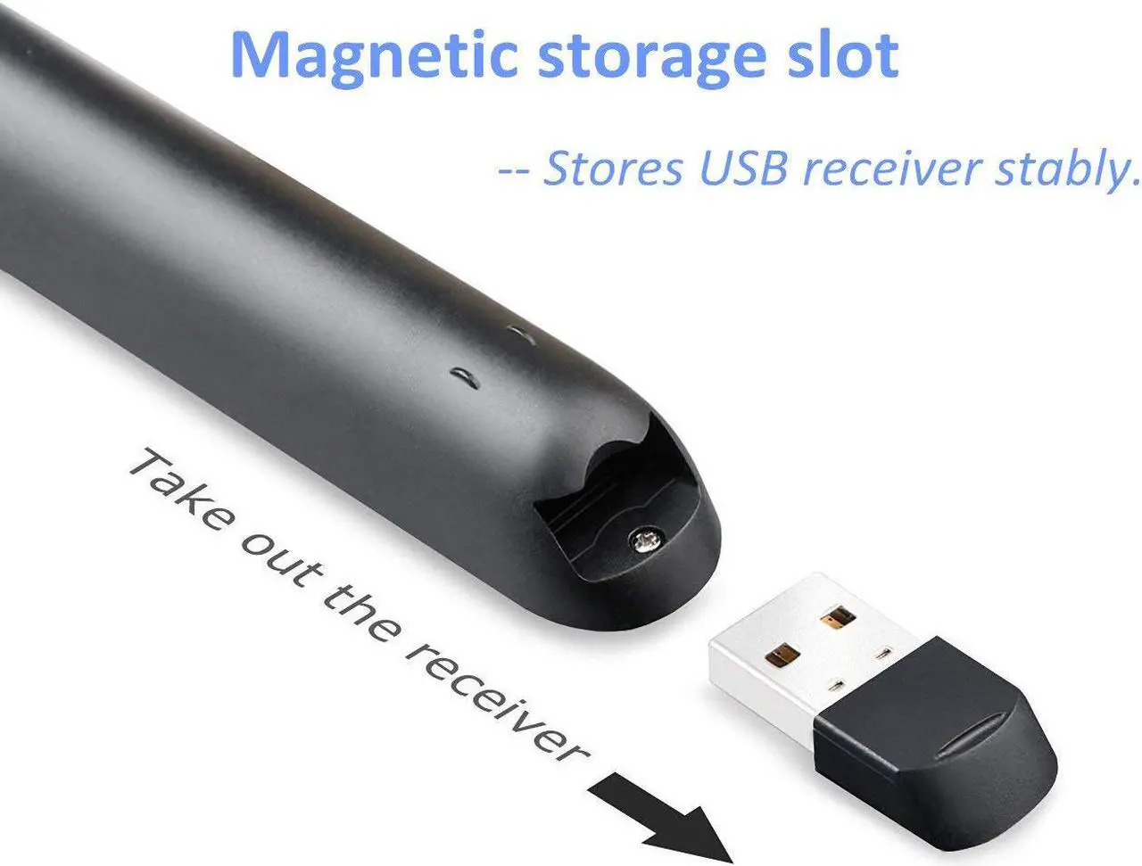 Alt view image 5 of 7 - Zoweetek Rechargeable Wireless Presenter PowerPoint Remote Clicker with Red Laser Pointer and Volume Control