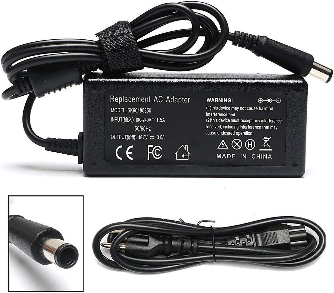 Main image of 18.5V 3.5A 65W AC Adapter Laptop Charger for HP Pavilion G4 G6 G7 G32 G42 G56 G60 G61 G62 G71 G72 DV3 DV4 DV5 DV6 DV7 DM4 M6 M7 Series Compaq Presario CQ56 CQ57 CQ58 CQ62 CQ61 CQ60 Power Supply Cord