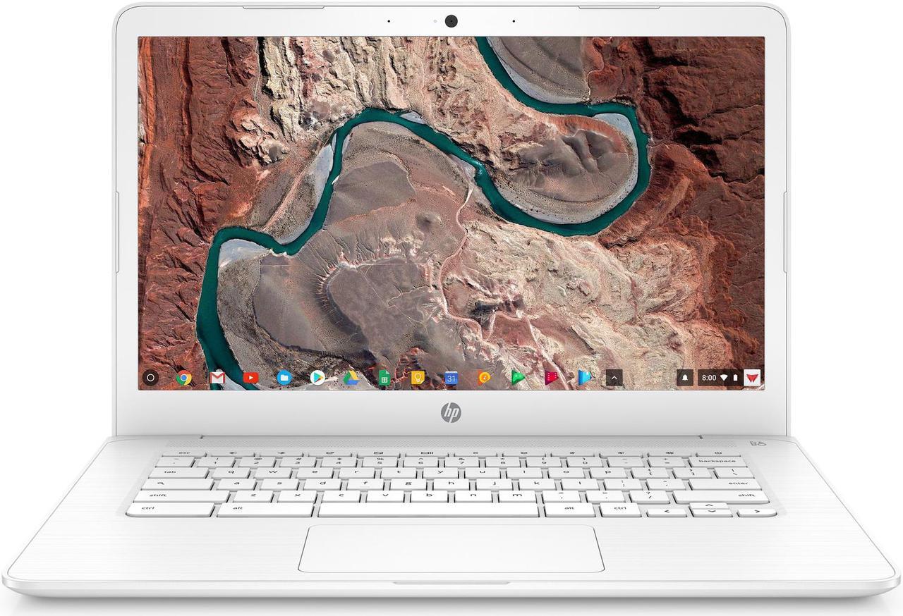 Alt view image 2 of 9 - HP Chromebook - 14-ca051wm- 14" Intel Celeron N3350@1.1GHz, 4GB RAM, 32GB eMMC, Chrome OS (Renewed)
