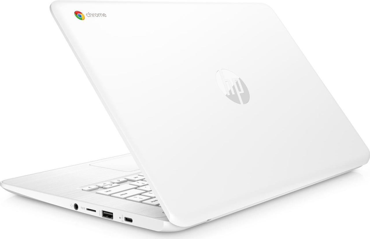 Alt view image 3 of 9 - HP Chromebook - 14-ca051wm- 14" Intel Celeron N3350@1.1GHz, 4GB RAM, 32GB eMMC, Chrome OS (Renewed)