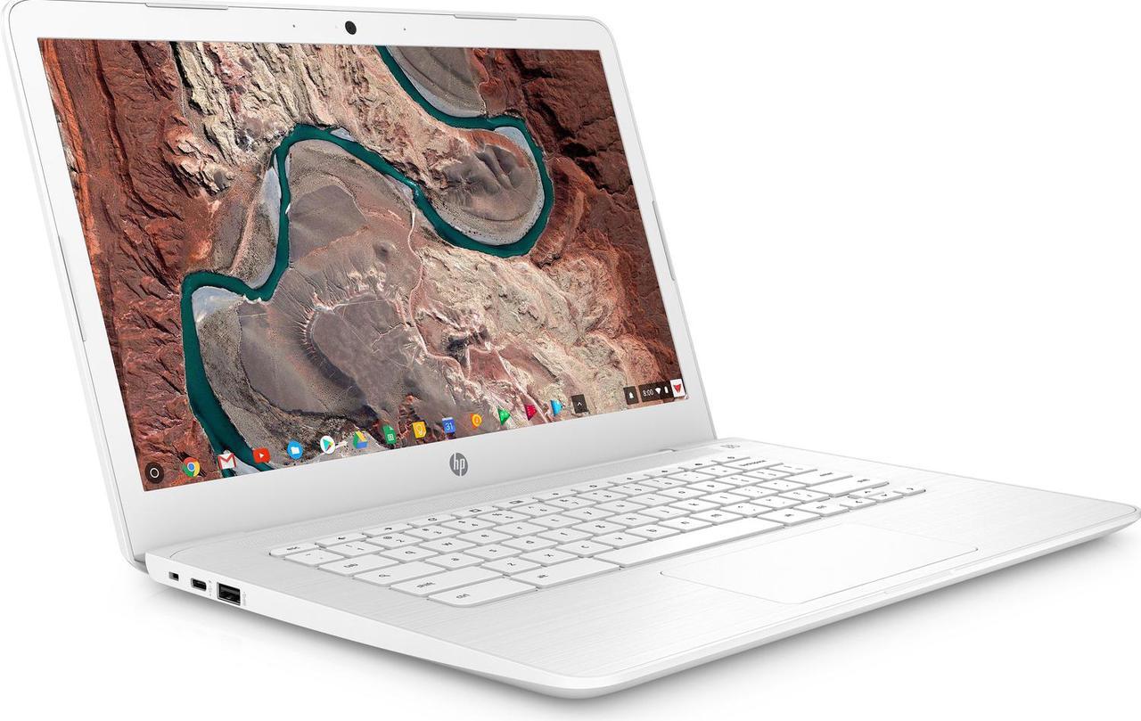 Alt view image 4 of 9 - HP Chromebook - 14-ca051wm- 14" Intel Celeron N3350@1.1GHz, 4GB RAM, 32GB eMMC, Chrome OS (Renewed)