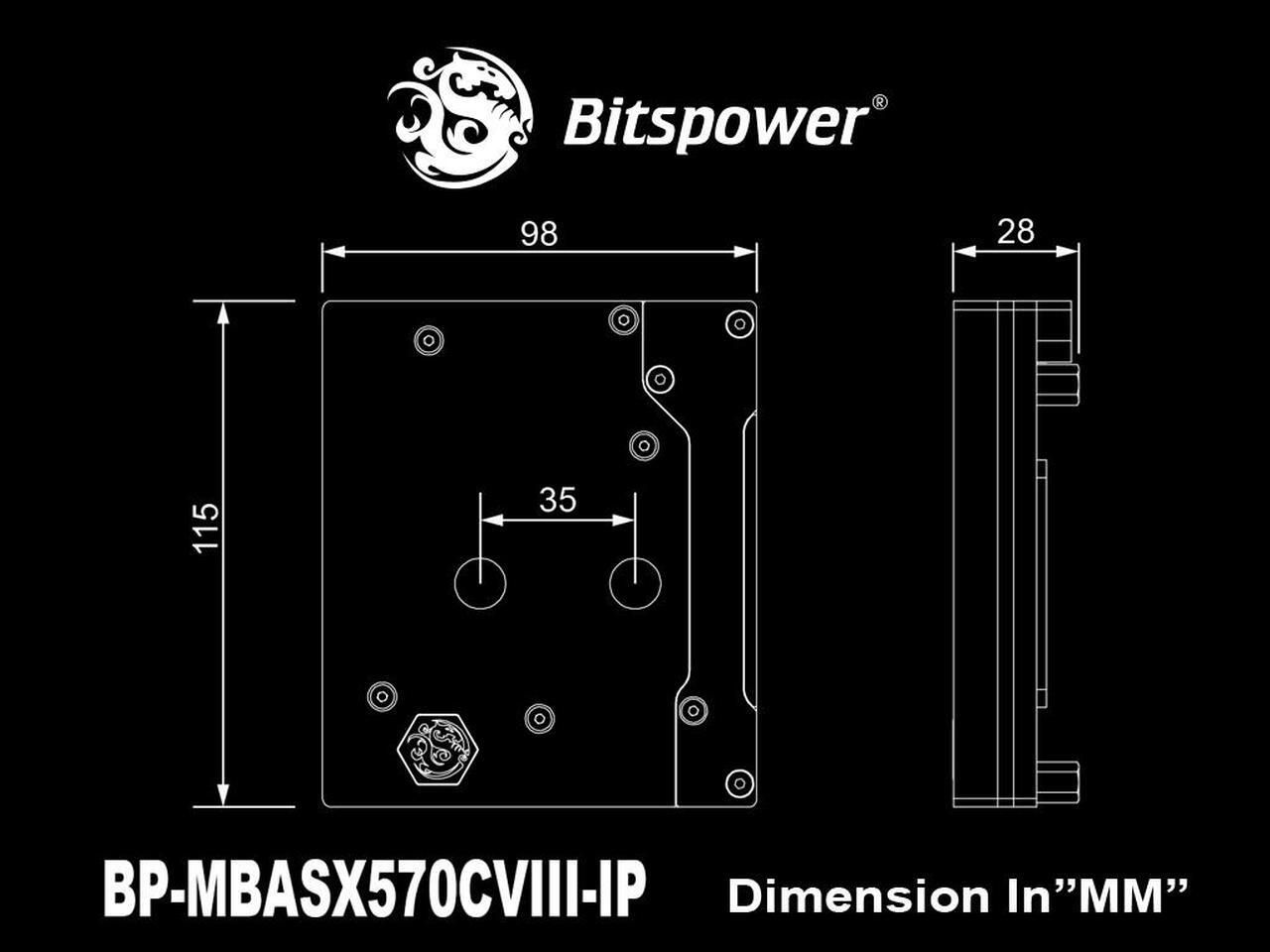 Alt view image 4 of 5 - Bitspower Mono Block for ASUS ROG Crosshair VIII Impact